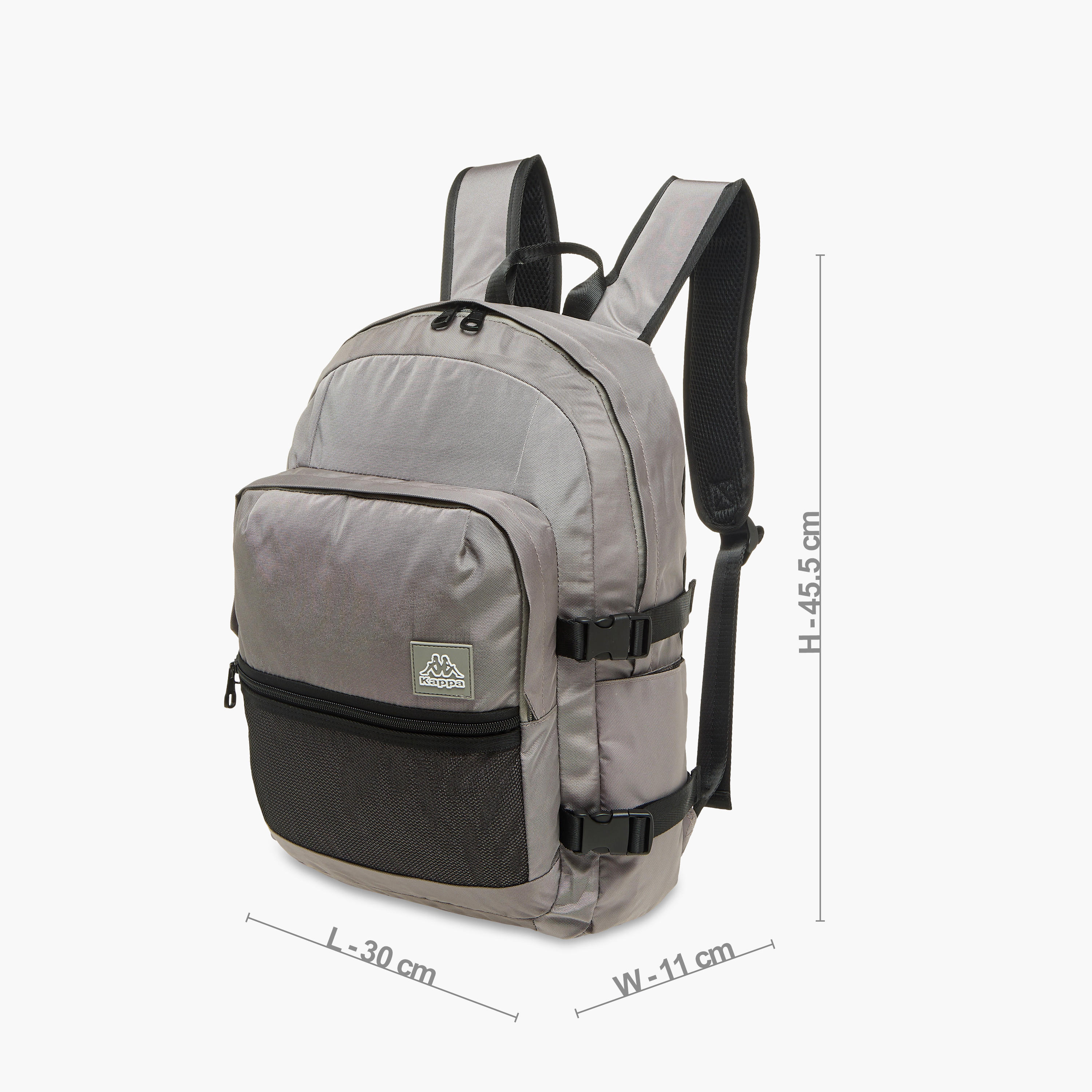 شنطة ظهر بسحاب إغلاق وطبعات الشعار من كابا - 11x30x46 سم-school-bagsandbackpacks-backpacks-image-2