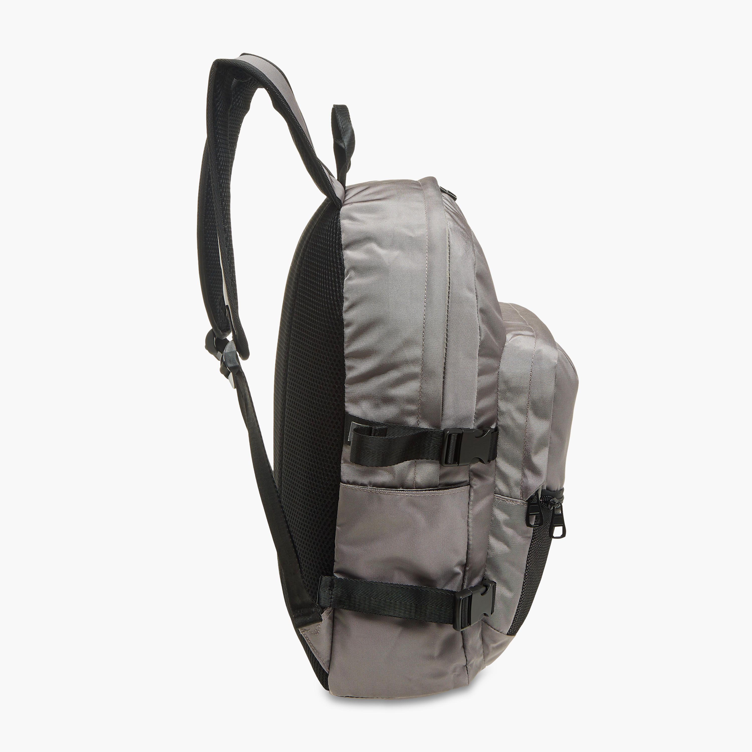Kappa Logo Print School Backpack with Zip Closure - 11x30x46 cm-school-bagsandbackpacks-backpacks-image-3