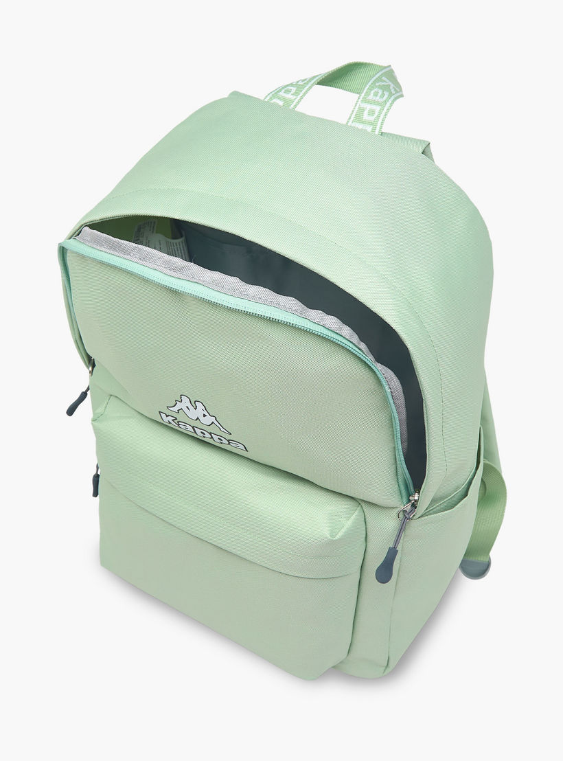 Kappa Logo Print School Backpack with Zip Closure and Adjustable Strap - 29x15x42 cm-school-bagsandbackpacks-backpacks-image-8