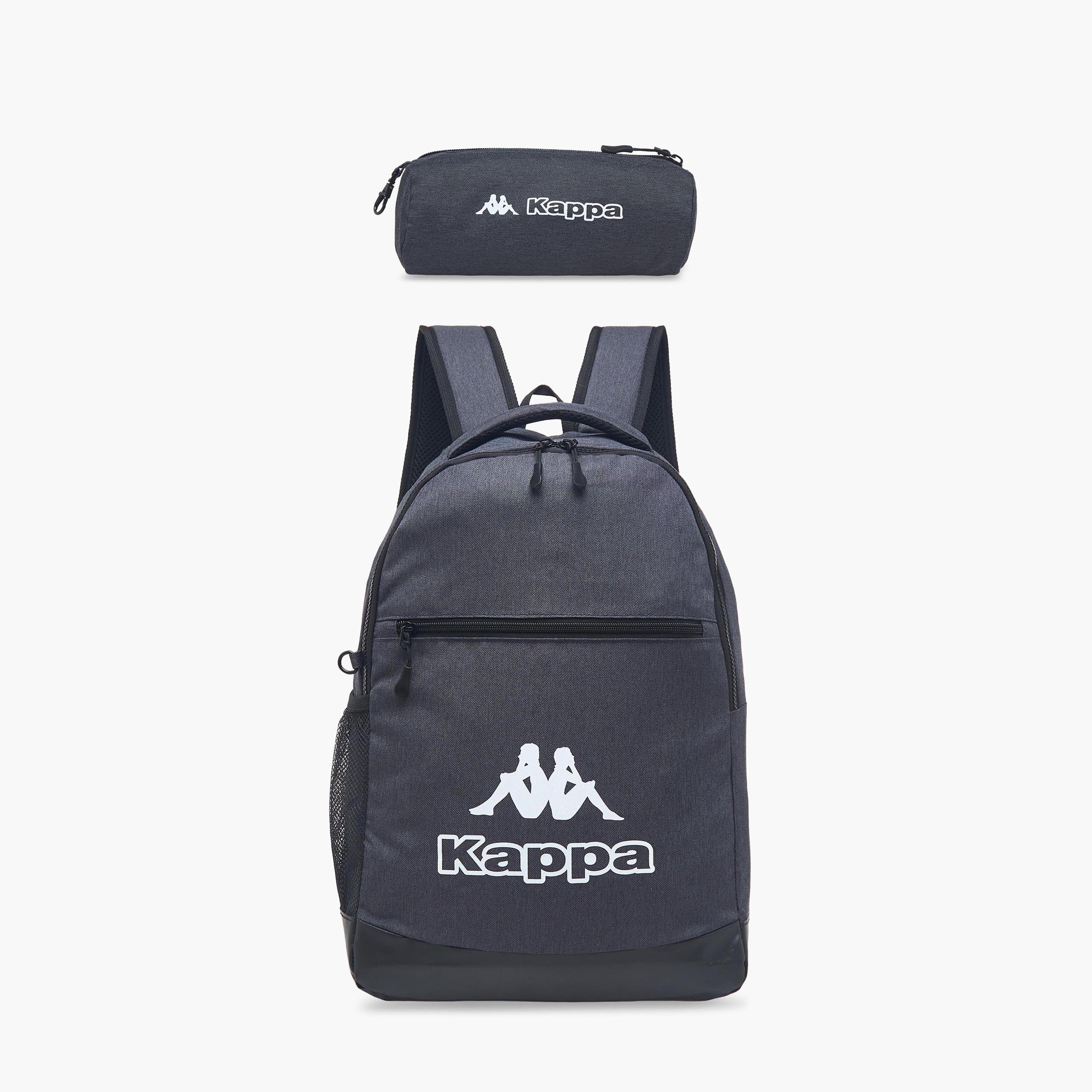 طقم شنطة ظهر للمدرسة بطبعات شعار ومقلمة من كابا - 30x14x46 سم-school-bagsandbackpacks-backpacks-image-1