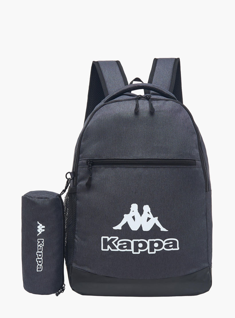 طقم شنطة ظهر للمدرسة بطبعات شعار ومقلمة من كابا - 30x14x46 سم-school-bagsandbackpacks-backpacks-image-7