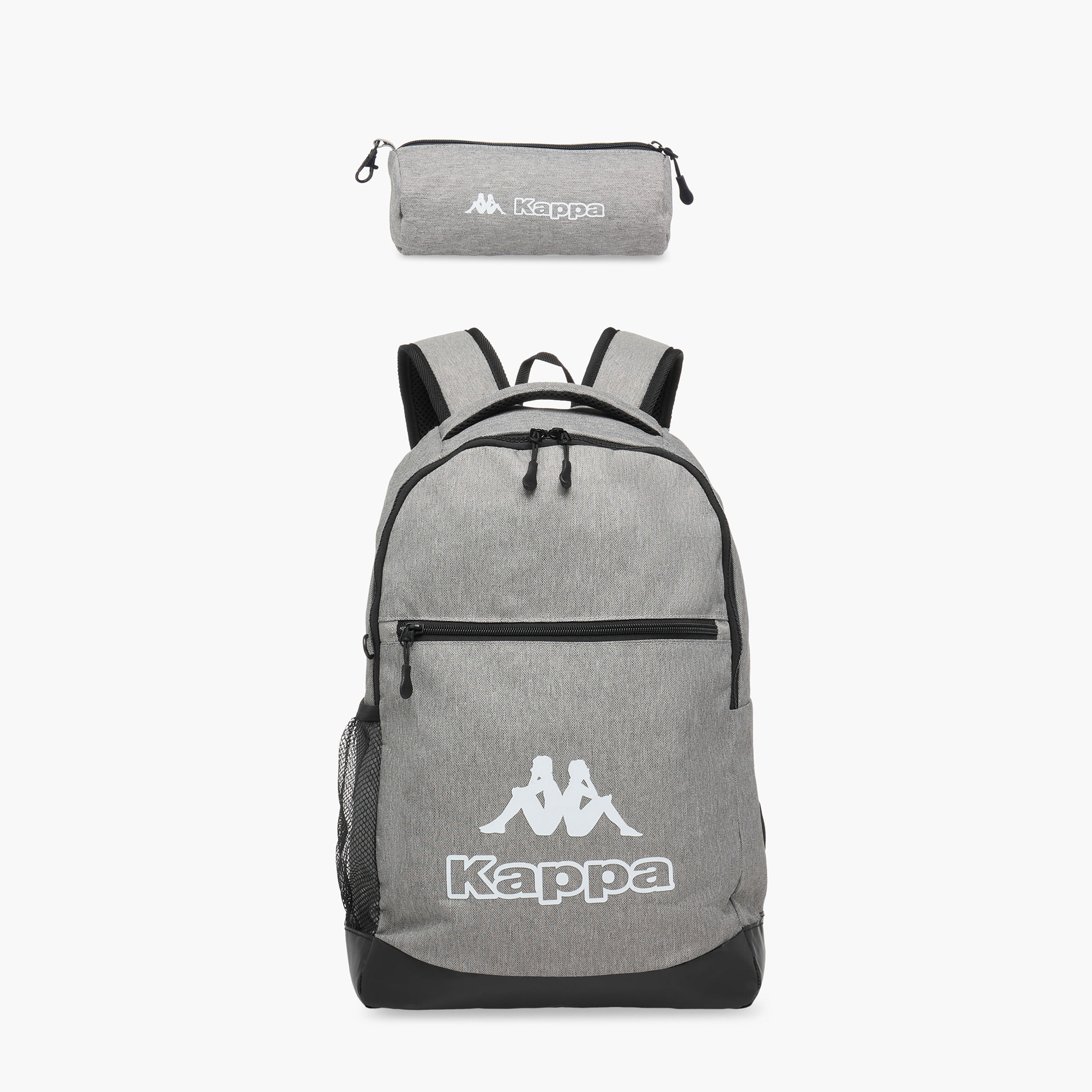 Kappa Logo Print School Backpack and Pencil Pouch Set - 46x30x14 cm-school-bagsandbackpacks-backpacks-image-1