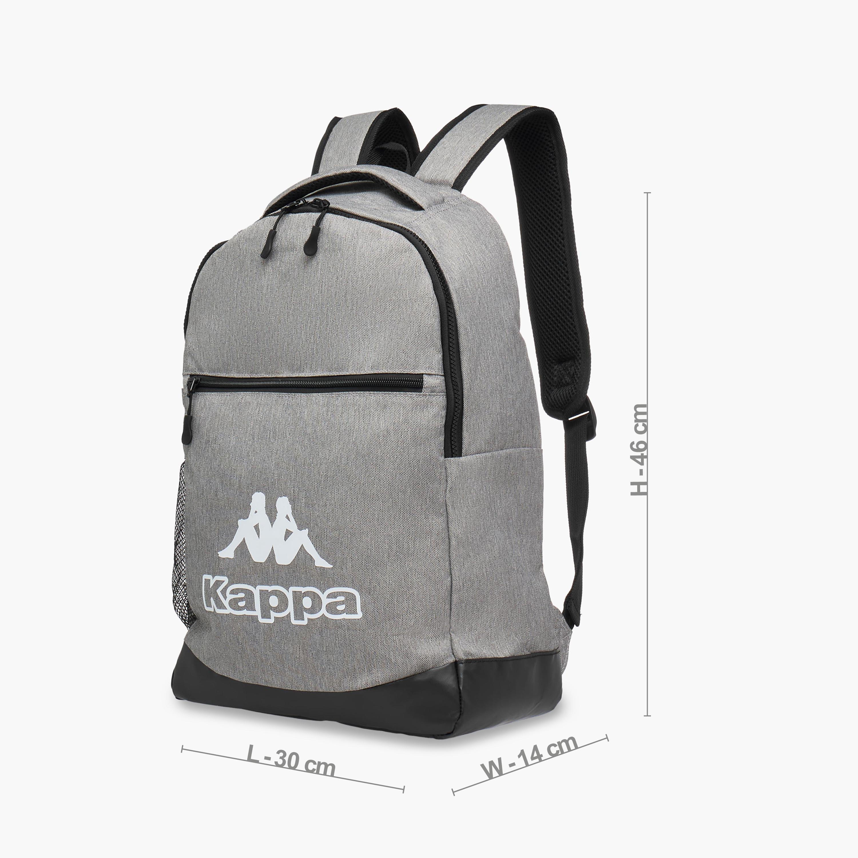 Kappa Logo Print School Backpack and Pencil Pouch Set - 46x30x14 cm-school-bagsandbackpacks-backpacks-image-3
