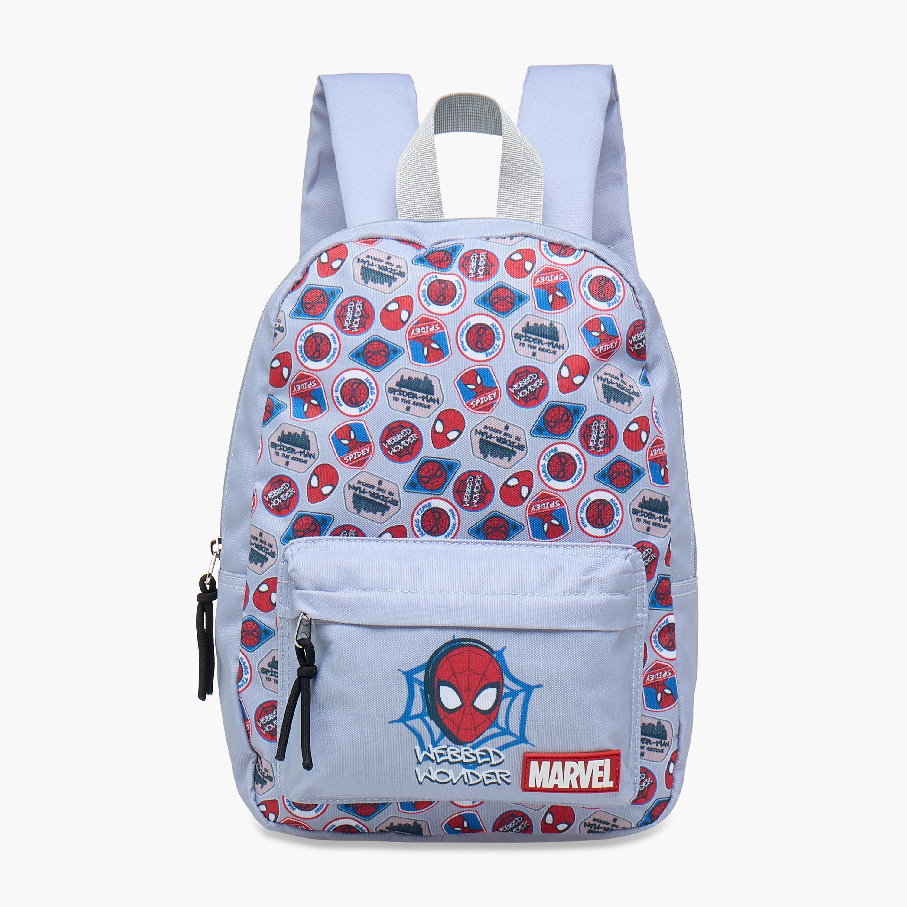 شنطة ظهر مدرسية بأحزمة كتف قابلة للتعديل وطبعات سبايدرمان من مارفل - 33x24x10 سم-school-bagsandbackpacks-backpacks-image-1