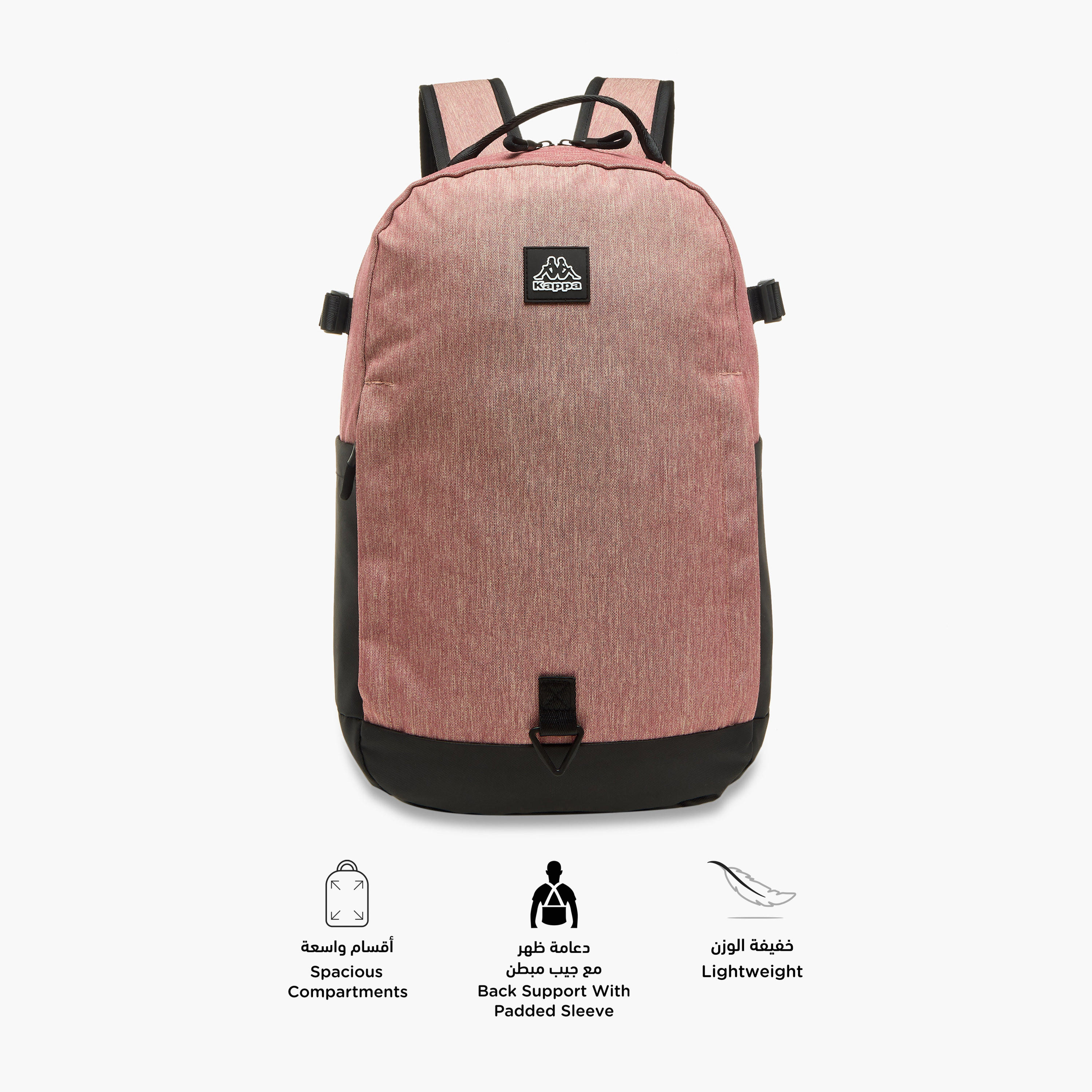 شنطة ظهر للمدرسة بسحّاب إغلاق وزخارف شعار من كابا - 15×31×47 سم-school-bagsandbackpacks-backpacks-image-4