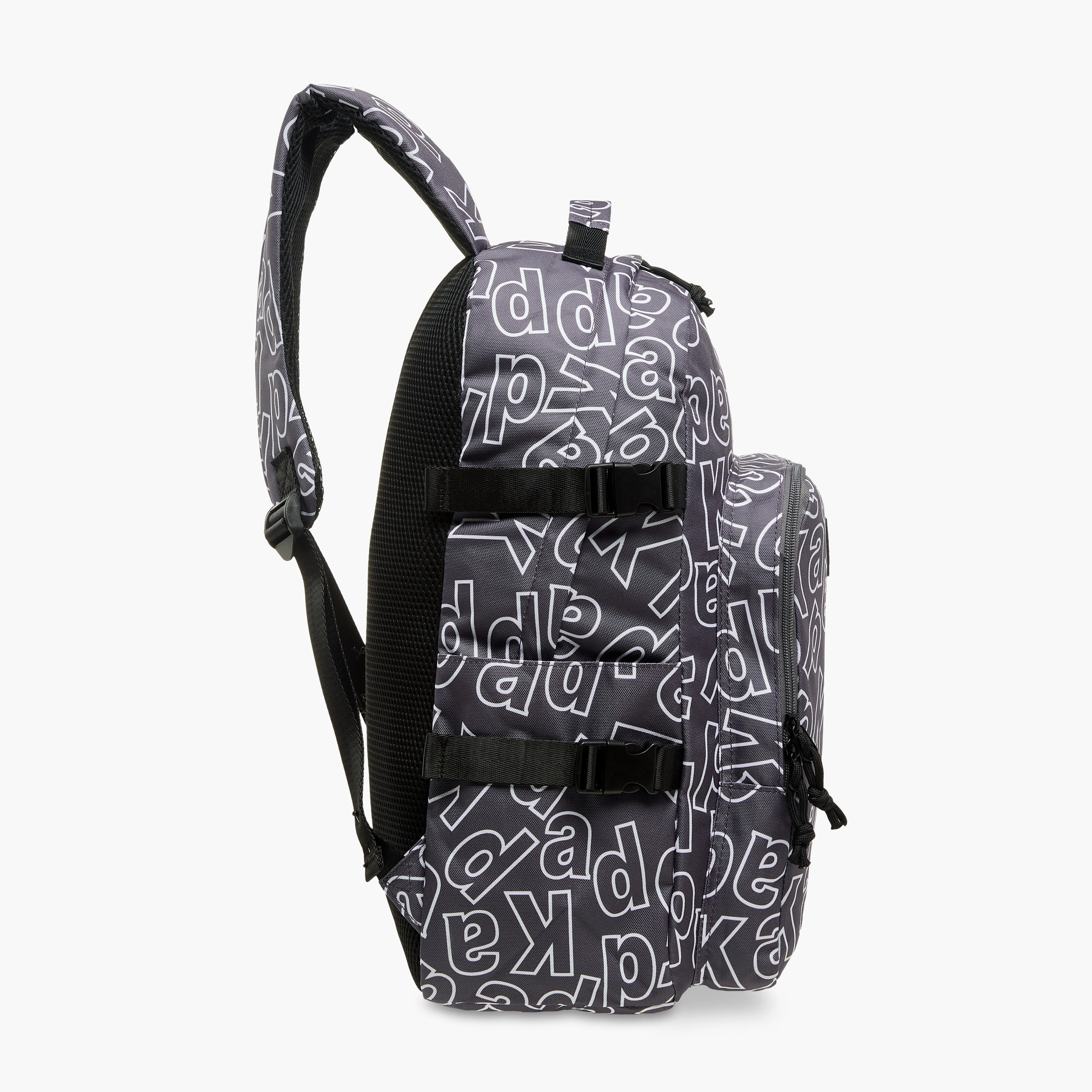 Kappa Logo Print School Backpack with Adjustable Straps and Zip Closure - 22x34x48 cm-school-bagsandbackpacks-backpacks-image-3