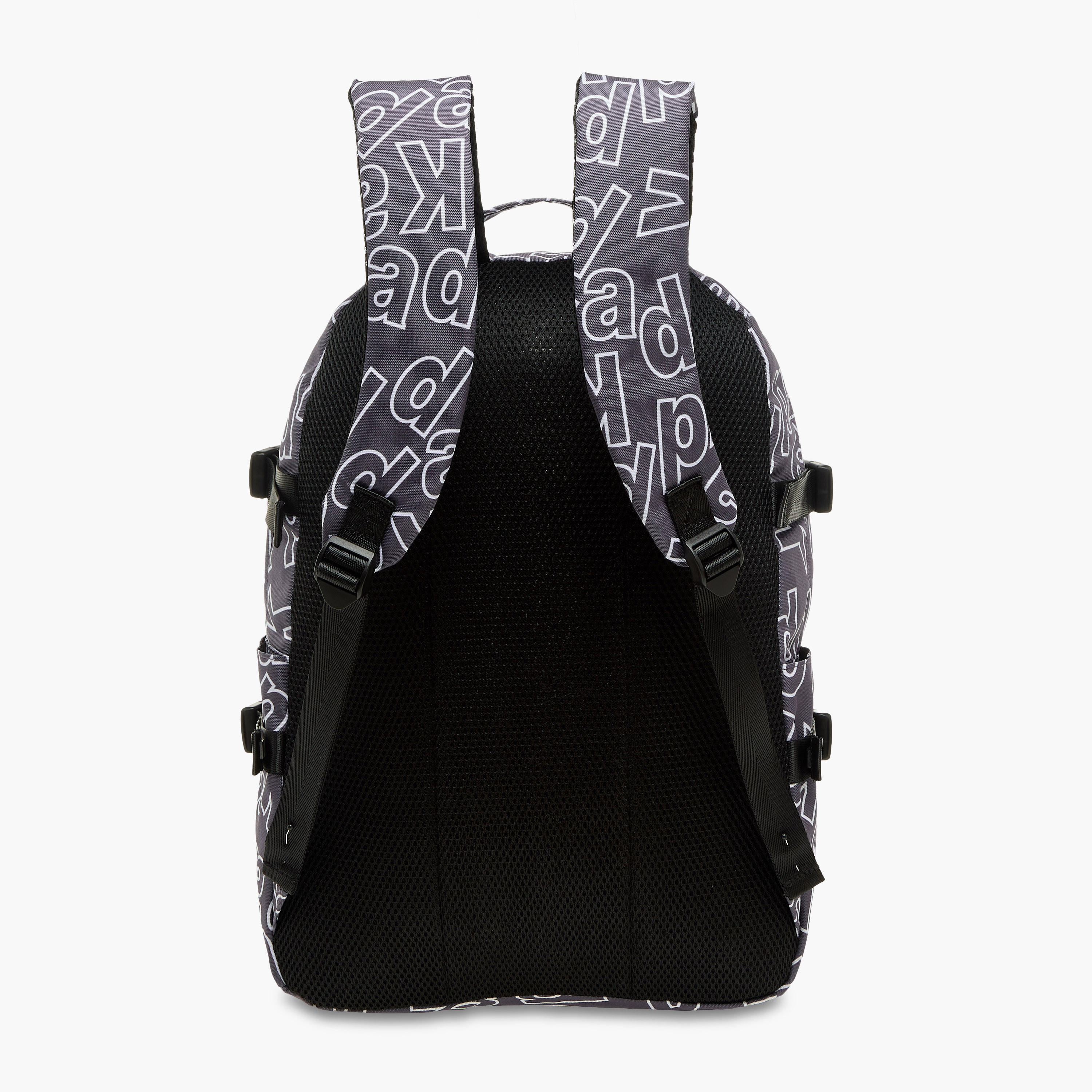 Kappa Logo Print School Backpack with Adjustable Straps and Zip Closure - 22x34x48 cm-school-bagsandbackpacks-backpacks-image-5