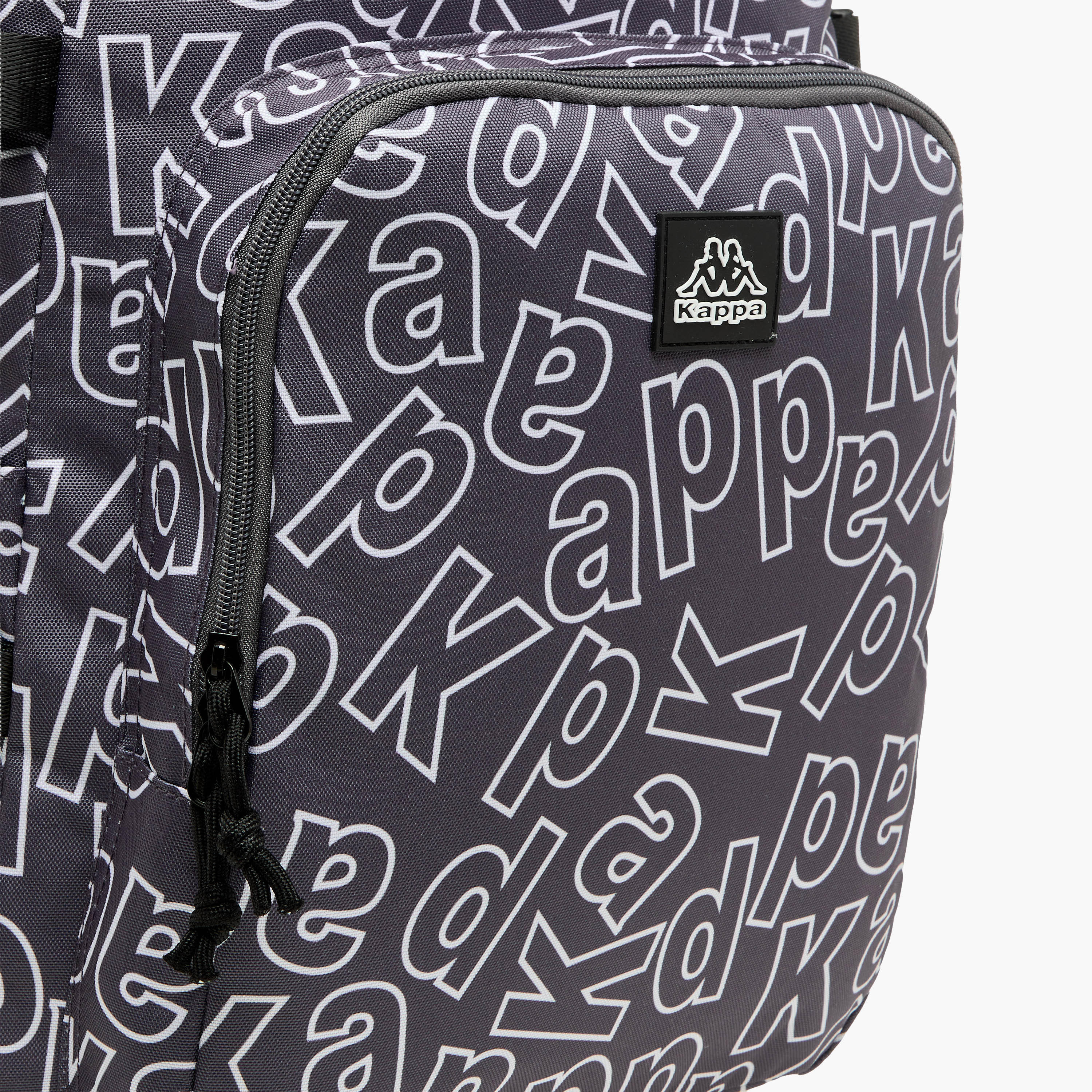 Kappa Logo Print School Backpack with Adjustable Straps and Zip Closure - 22x34x48 cm-school-bagsandbackpacks-backpacks-image-8