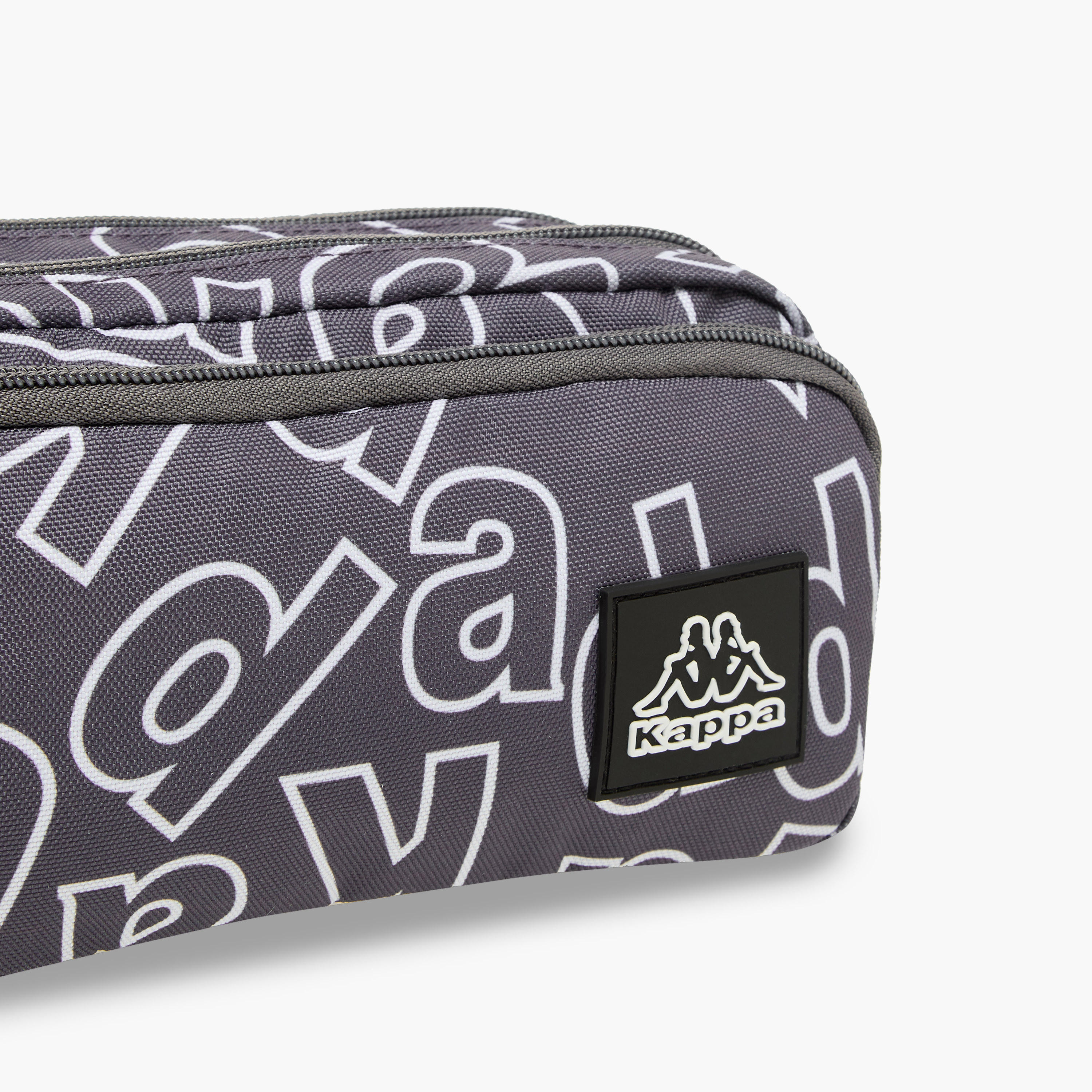 Kappa Logo Print Pencil Case with Zip Closure-school-stationery-pencilcases-image-6