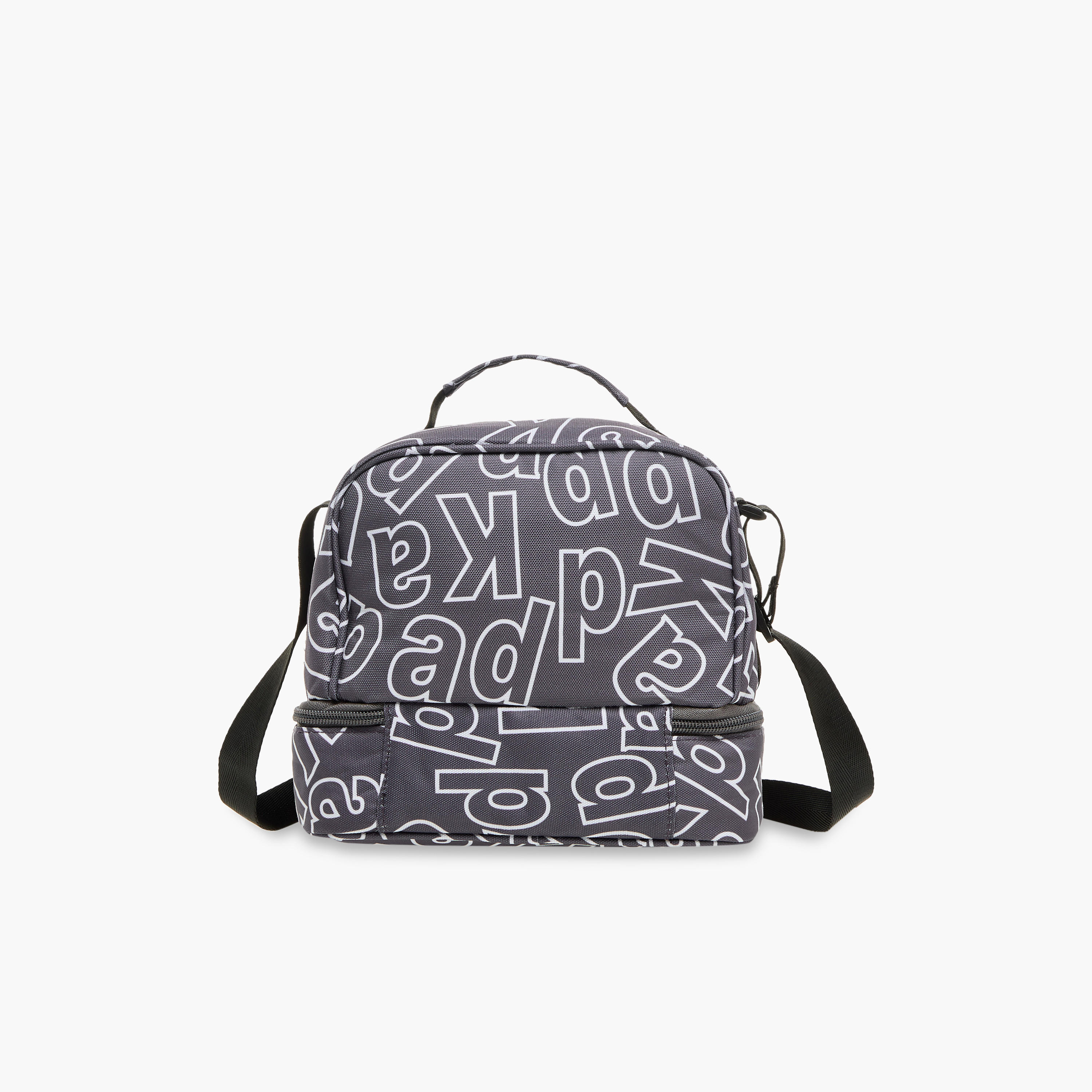 شنطة غداء بحزام قابل للتعديل وسحاب إغلاق وزخارف الشعار من كابا-school-lunchessentials-lunchbags-image-3