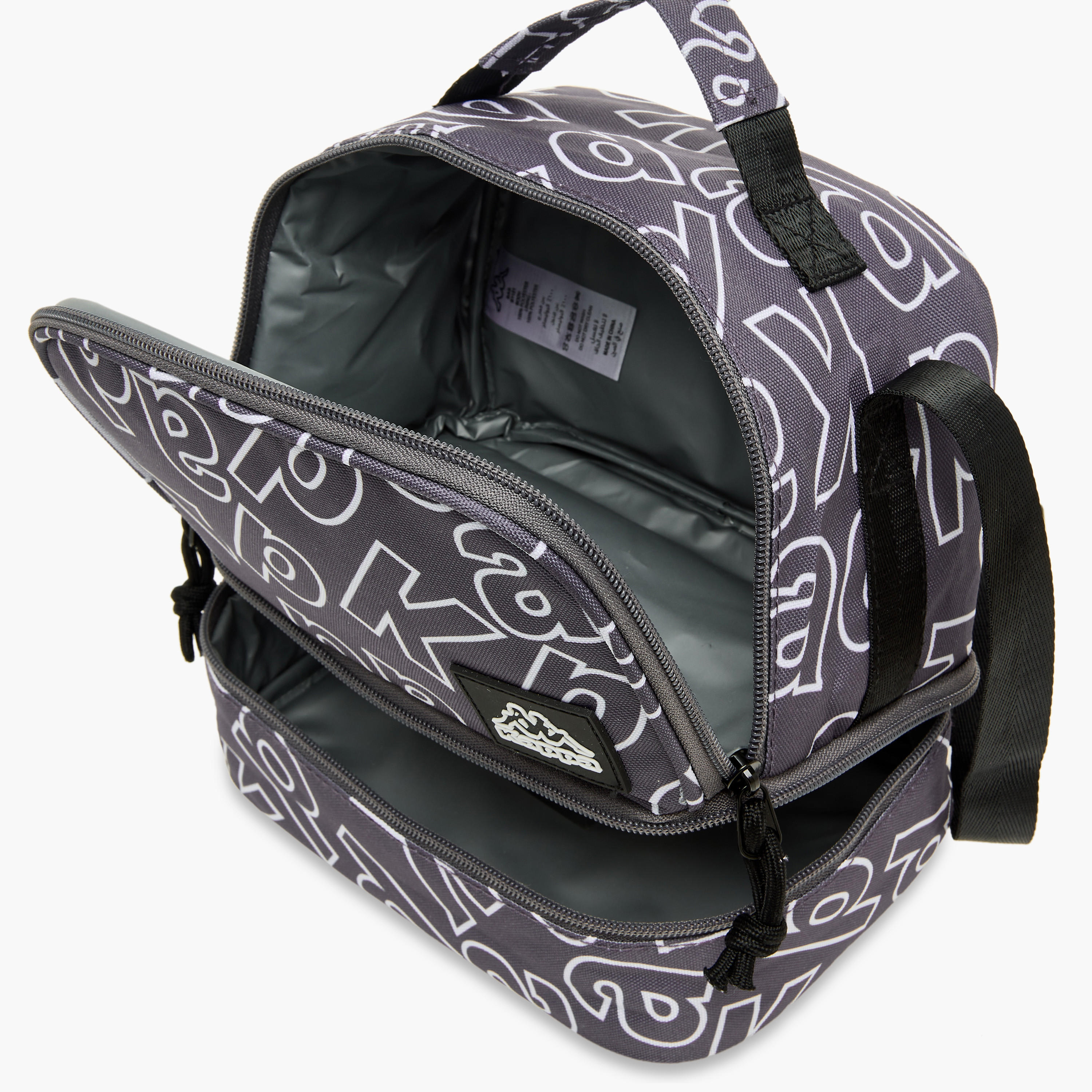 شنطة غداء بحزام قابل للتعديل وسحاب إغلاق وزخارف الشعار من كابا-school-lunchessentials-lunchbags-image-5