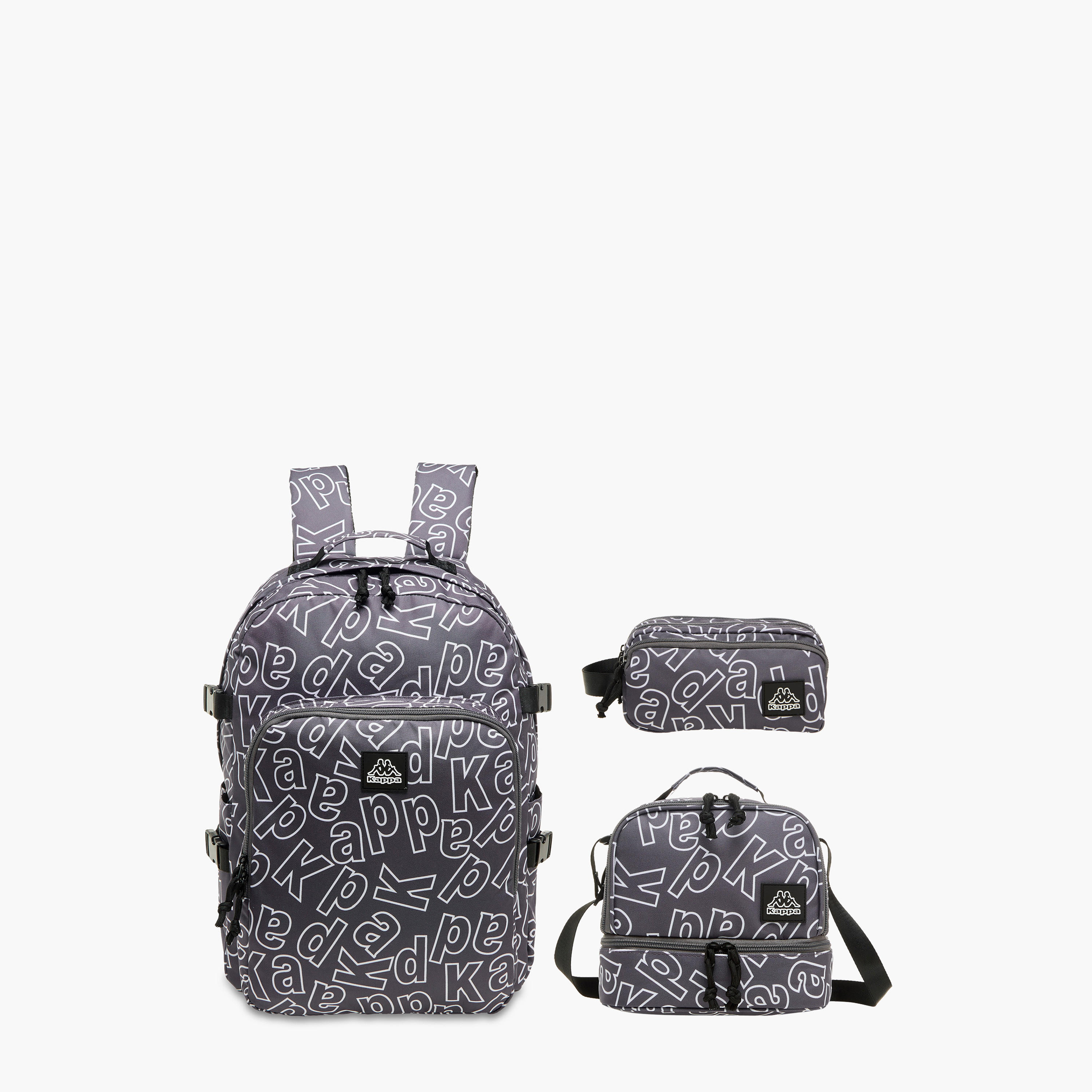 شنطة غداء بحزام قابل للتعديل وسحاب إغلاق وزخارف الشعار من كابا-school-lunchessentials-lunchbags-image-8
