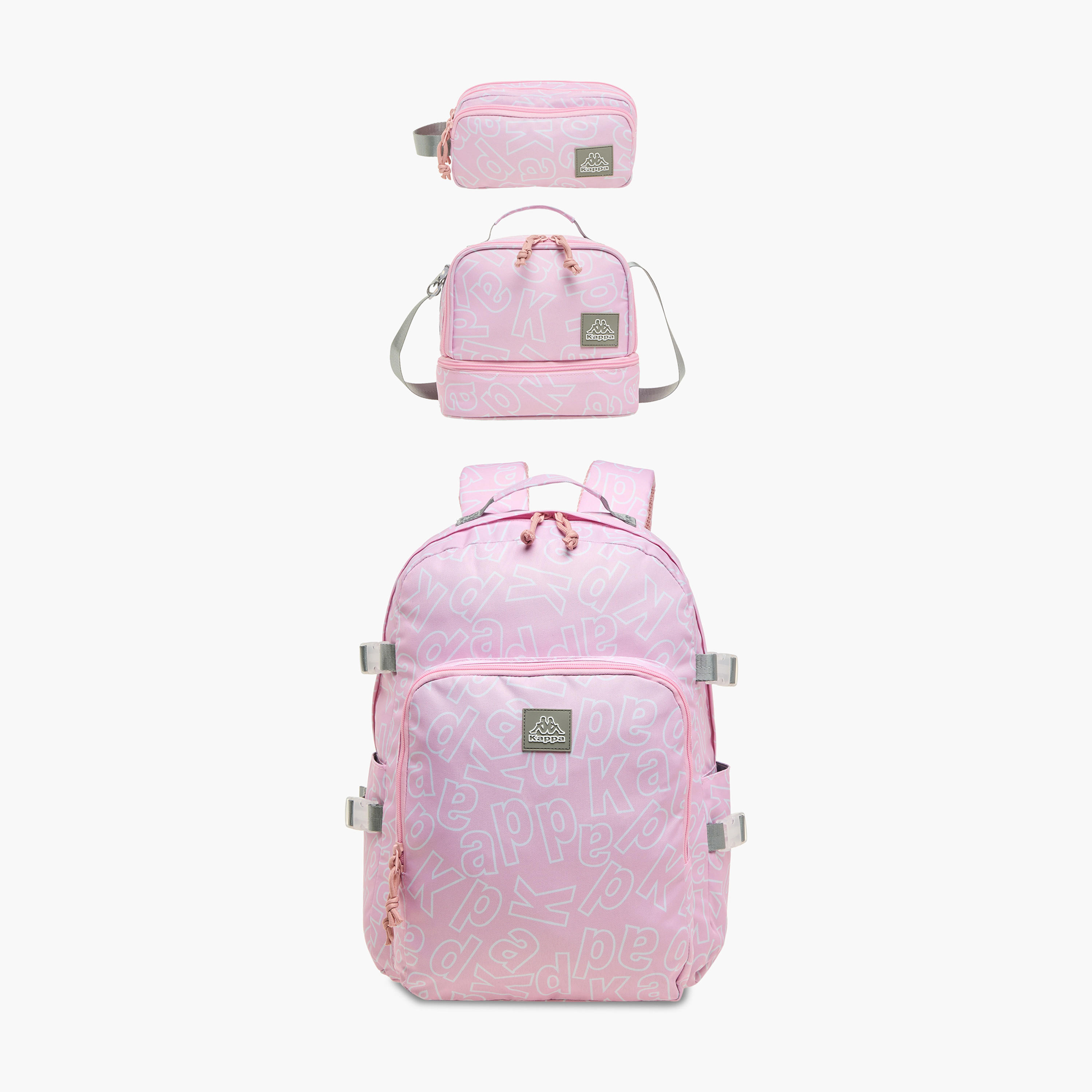 Kappa Logo Print School Backpack with Adjustable Straps and Zip Closure - 22x34x48 cm-school-bagsandbackpacks-backpacks-image-9