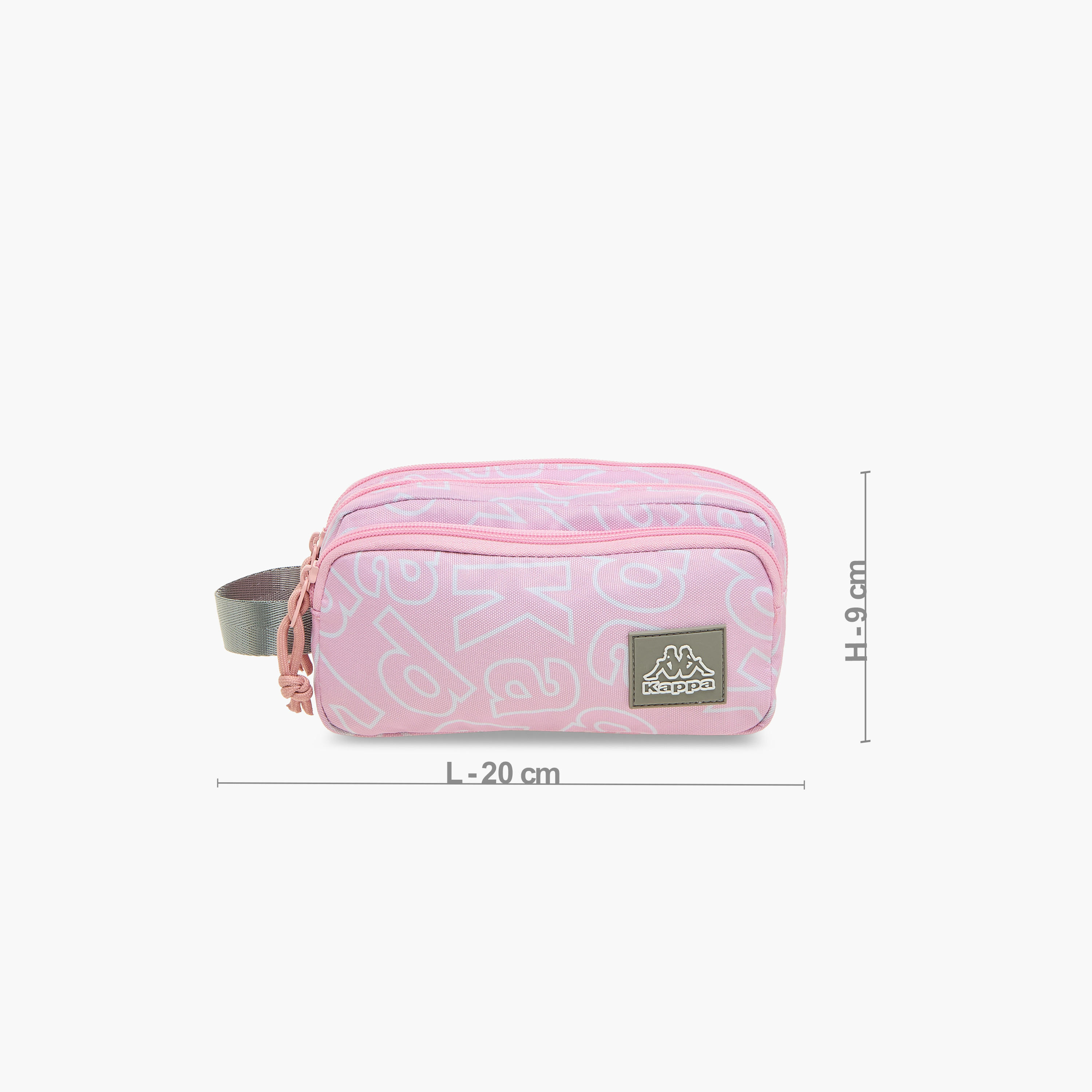 مقلمة بطبعات شعار مع سحاب إغلاق من كابا-school-stationery-pencilcases-image-2