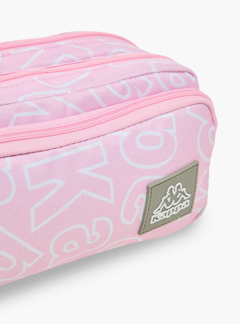 مقلمة بطبعات شعار مع سحاب إغلاق من كابا-school-stationery-pencilcases-image-5