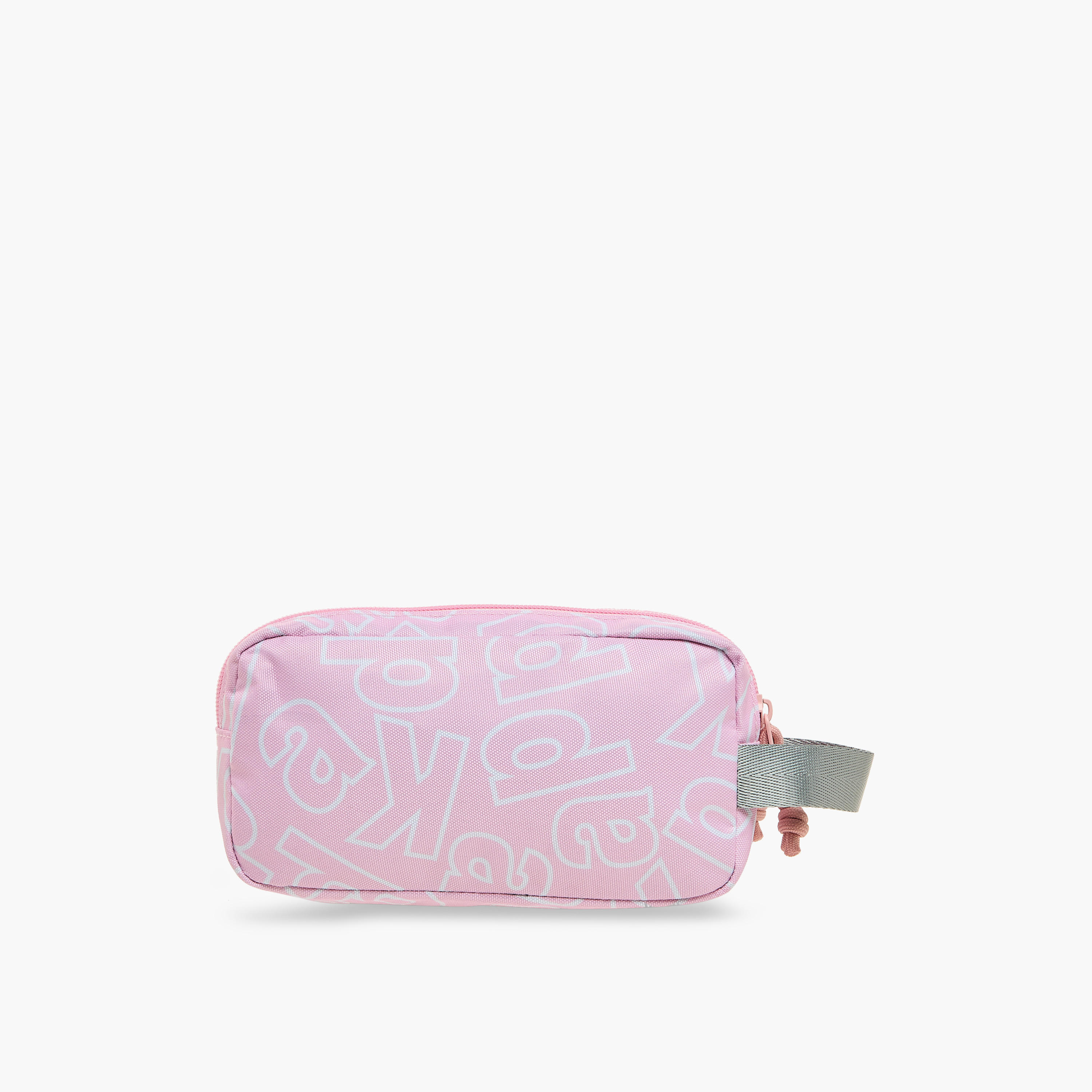 Kappa Logo Print Pencil Case with Zip Closure-school-stationery-pencilcases-image-6