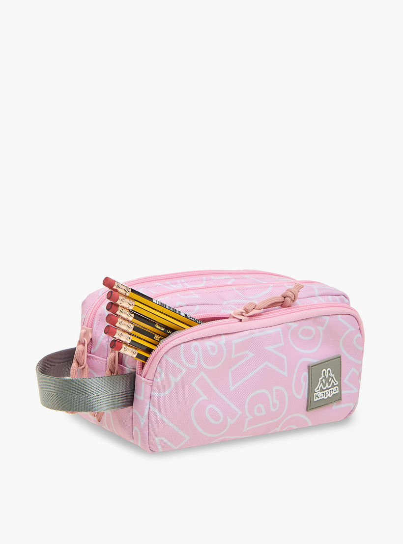 مقلمة بطبعات شعار مع سحاب إغلاق من كابا-school-stationery-pencilcases-image-7