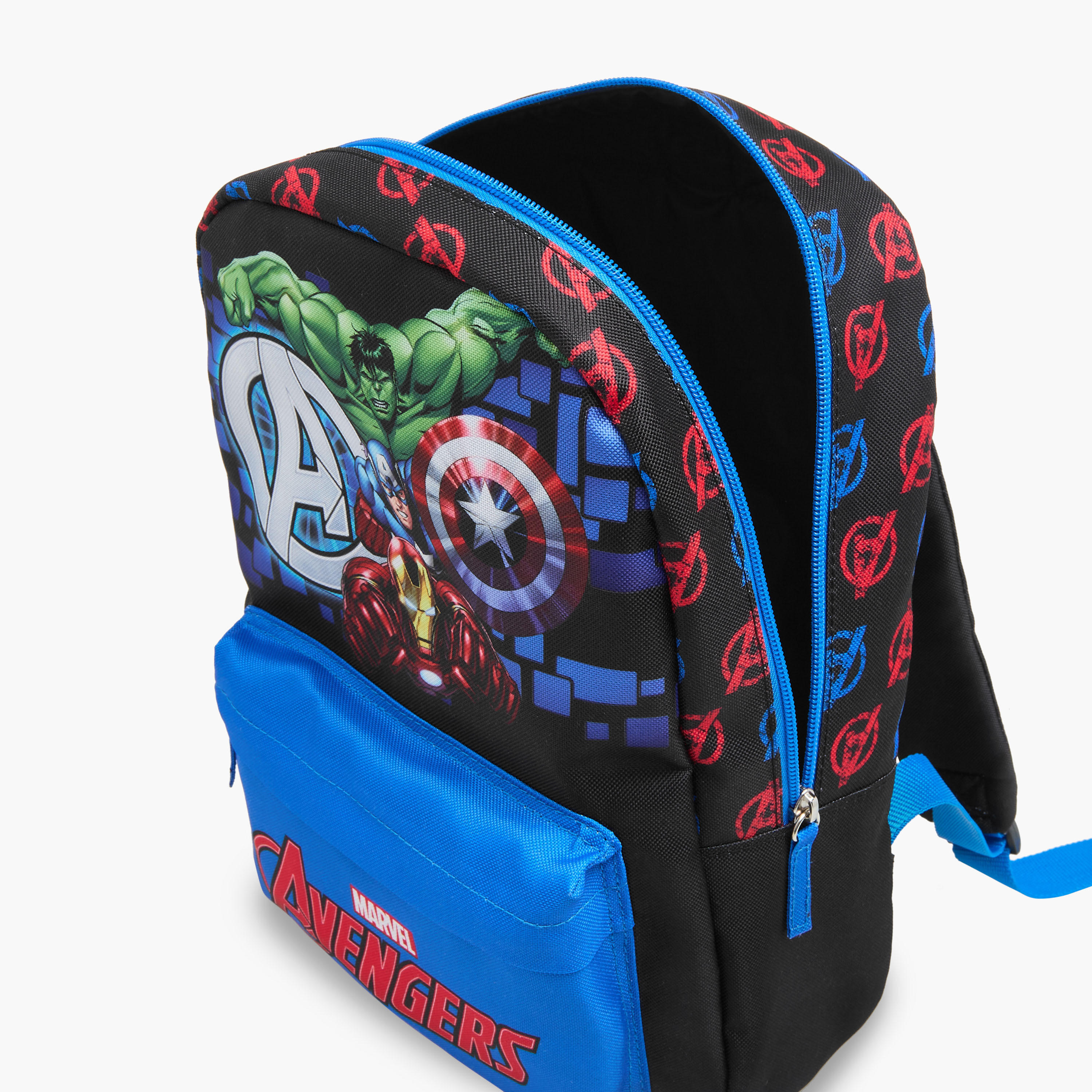 Avengers Print Backpack with Adjustable Straps and Zip Closure - 33x23x10 cm-school-bagsandbackpacks-backpacks-image-8