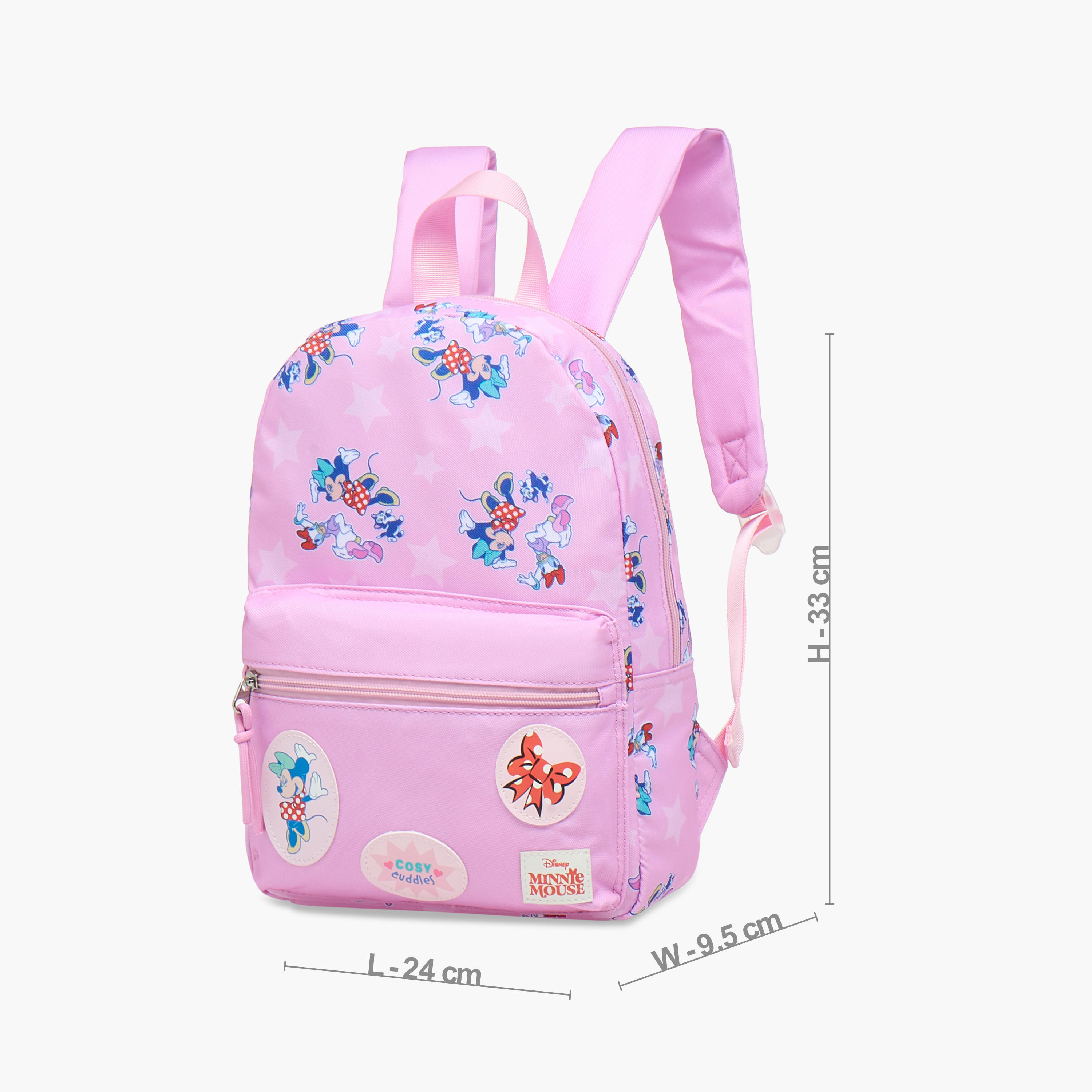 Disney Minnie Mouse Print School Backpack with Adjustable Shoulder Straps - 33x24x10 cm-school-bagsandbackpacks-backpacks-image-2