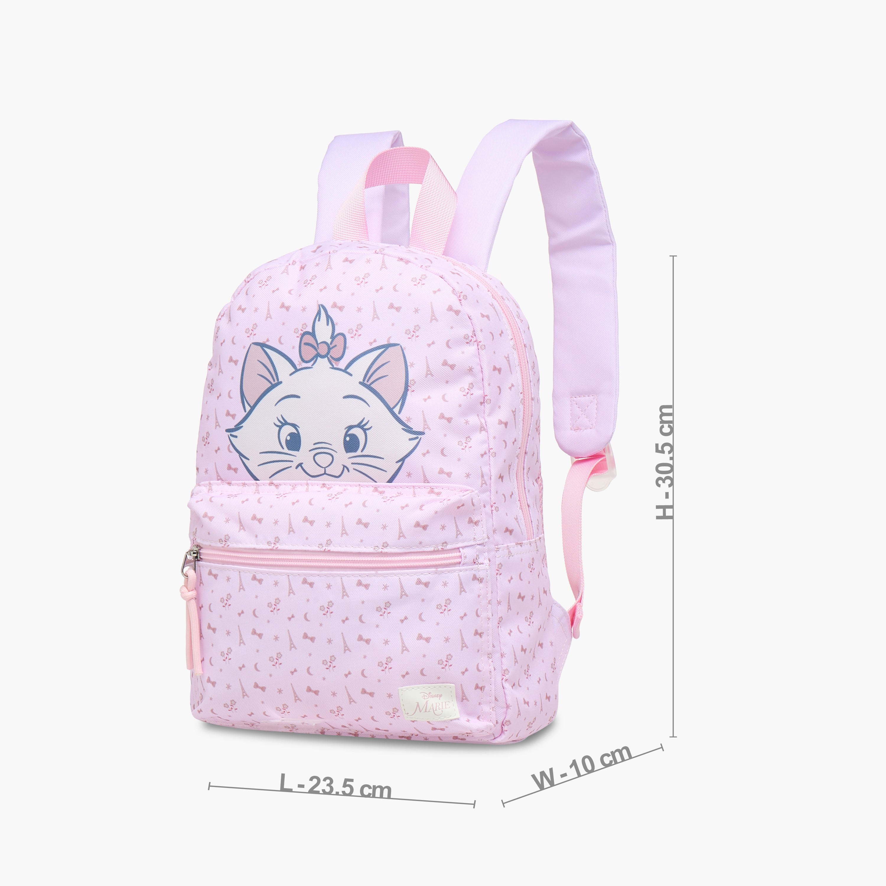 Disney Marie Print School Backpack with Adjustable Shoulder Straps - 31x24x10 cms-school-bagsandbackpacks-backpacks-image-2