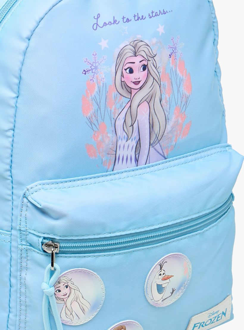 شنطة ظهر مدرسية بأحزمة كتف قابلة للتعديل وطبعات فروزن من ديزني - 10x25x33 سم-school-bagsandbackpacks-backpacks-image-6
