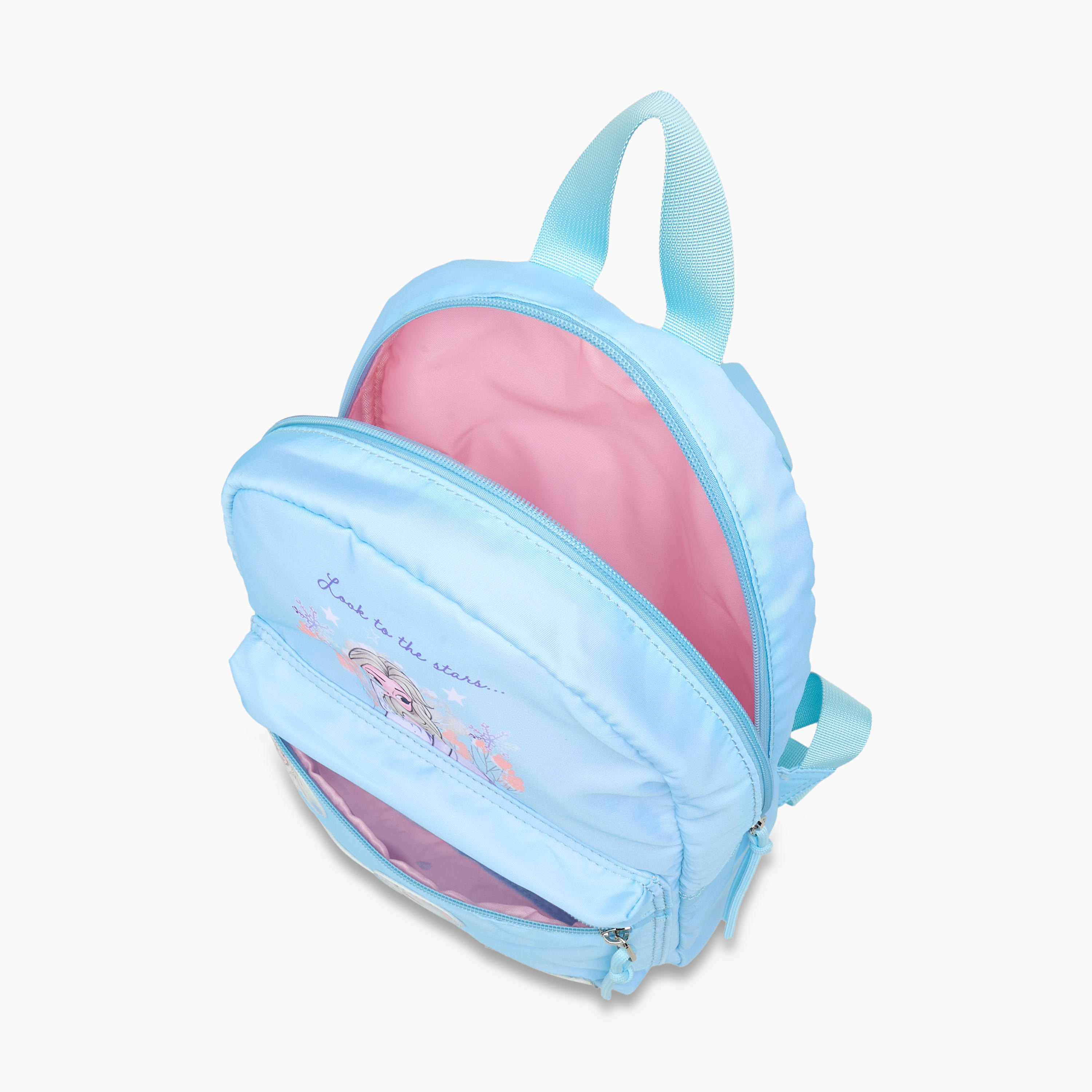 شنطة ظهر مدرسية بأحزمة كتف قابلة للتعديل وطبعات فروزن من ديزني - 10x25x33 سم-school-bagsandbackpacks-backpacks-image-7
