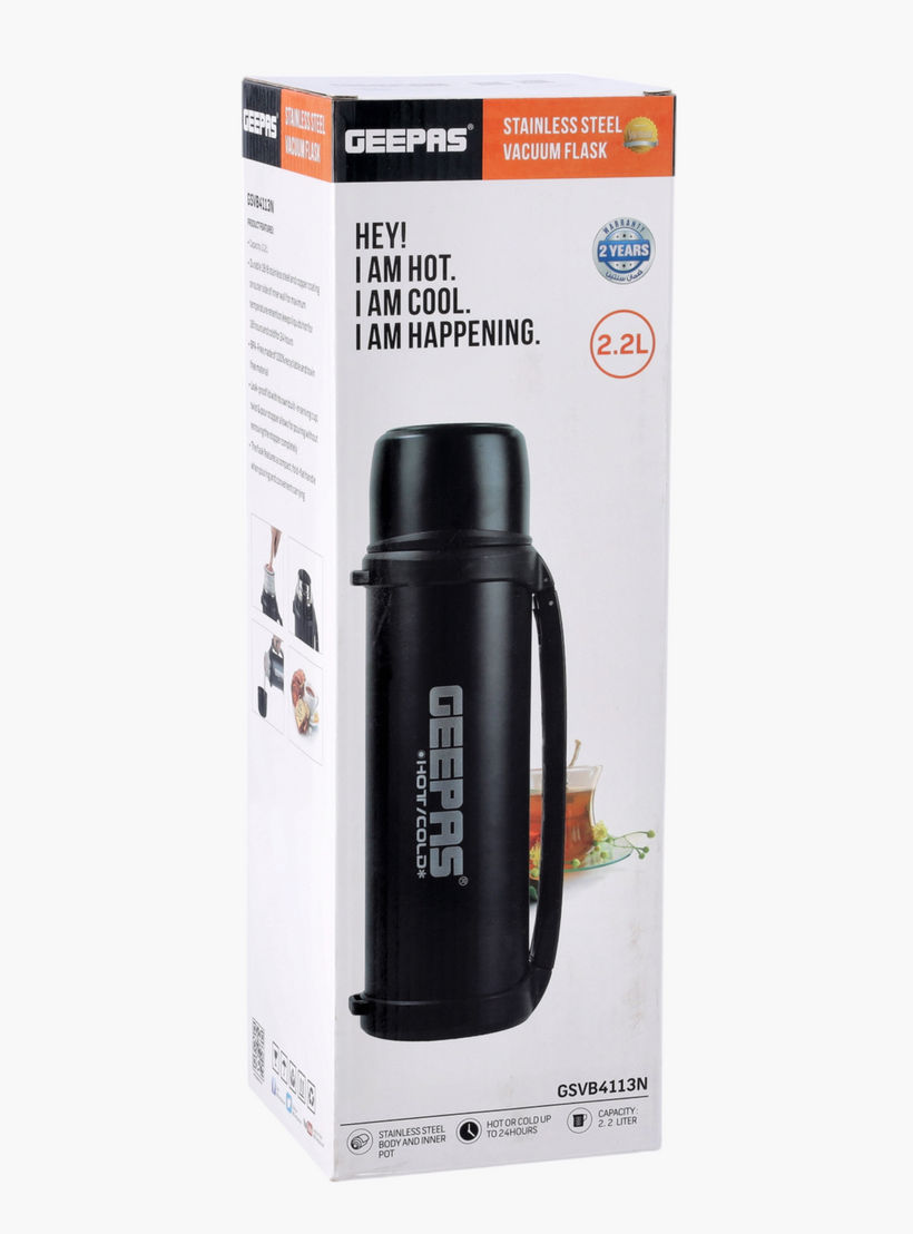 GEEPAS Stainless Steel Vacuum Flask - 2.2 L-household-dining-teaandcoffee-vacuumflaskscoffeeandteapots-image-5