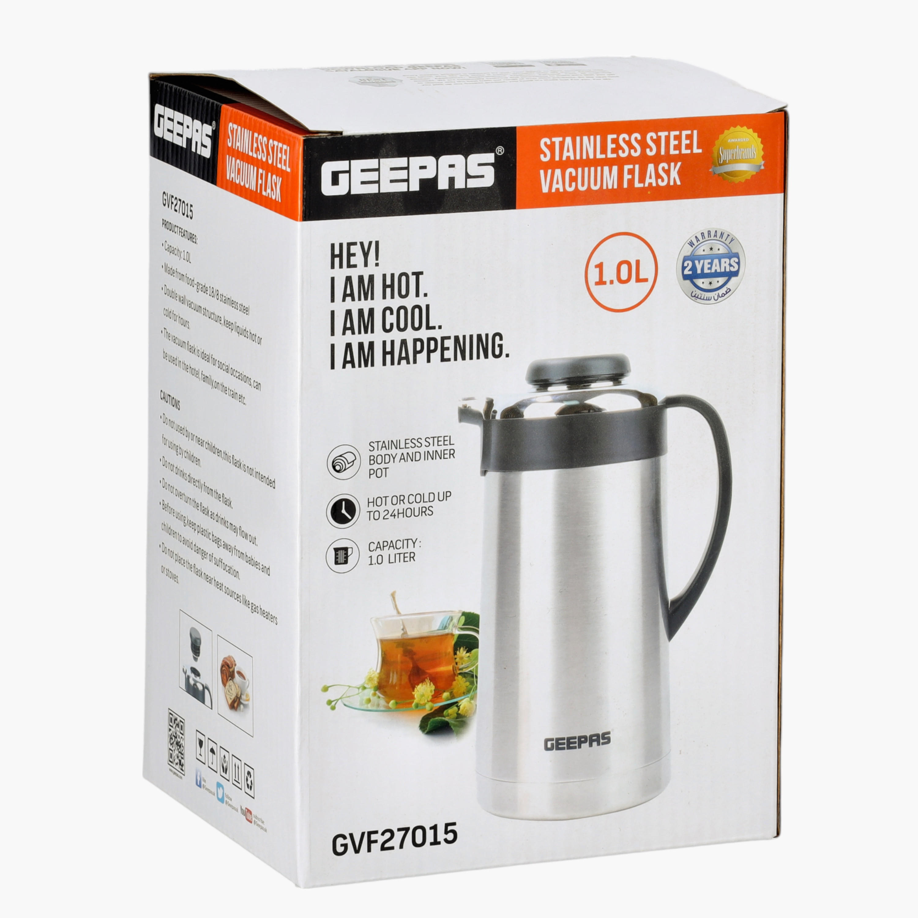 ترمس حراري ستانلس ستيل من جيباس - 1 لتر-household-dining-teaandcoffee-vacuumflaskscoffeeandteapots-image-5