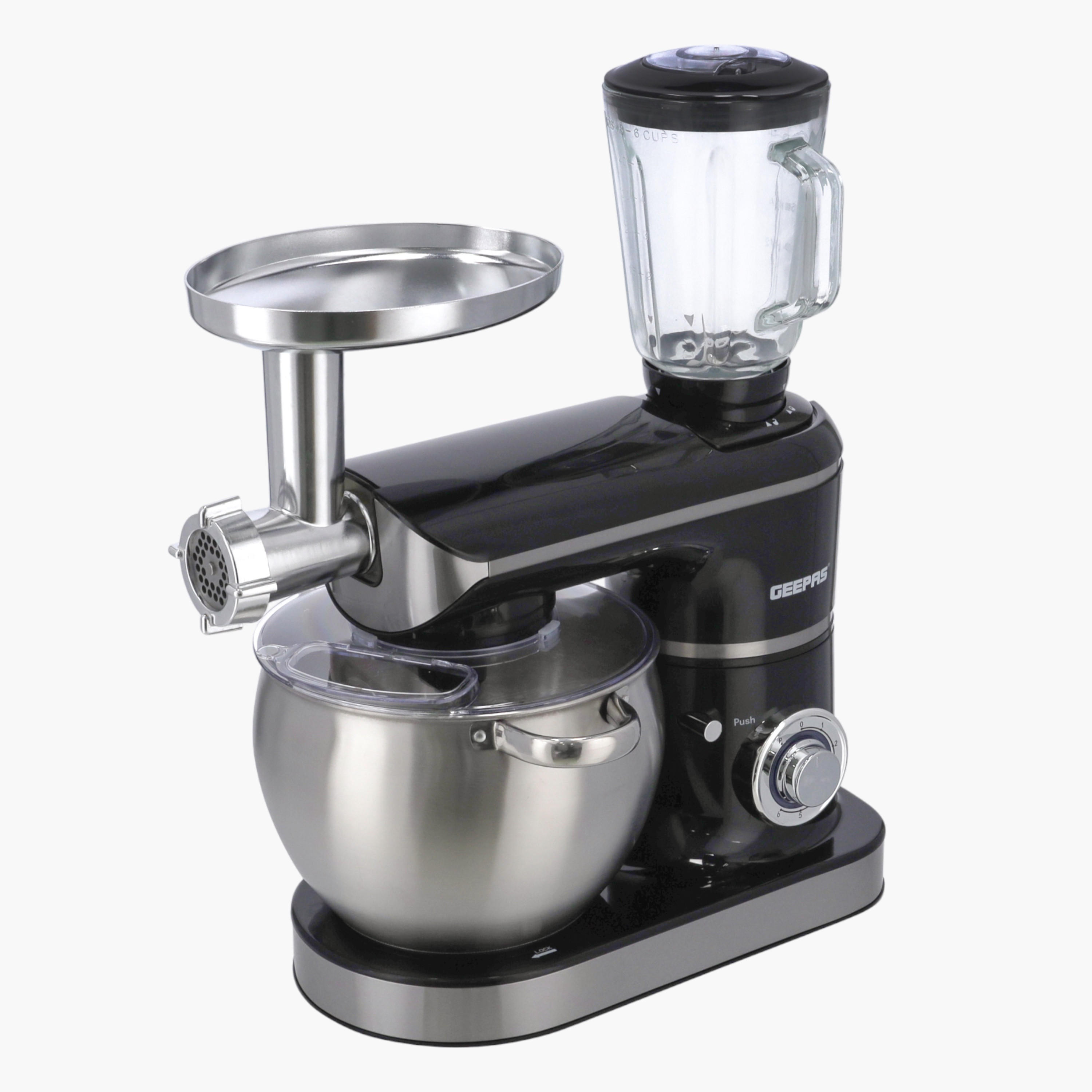 GEEPAS 1500W Stand Mixer with Stainless Steel Bowl - 8.5 L-household-appliances-kitchenappliances-blendersmixersandgrinders-image-2