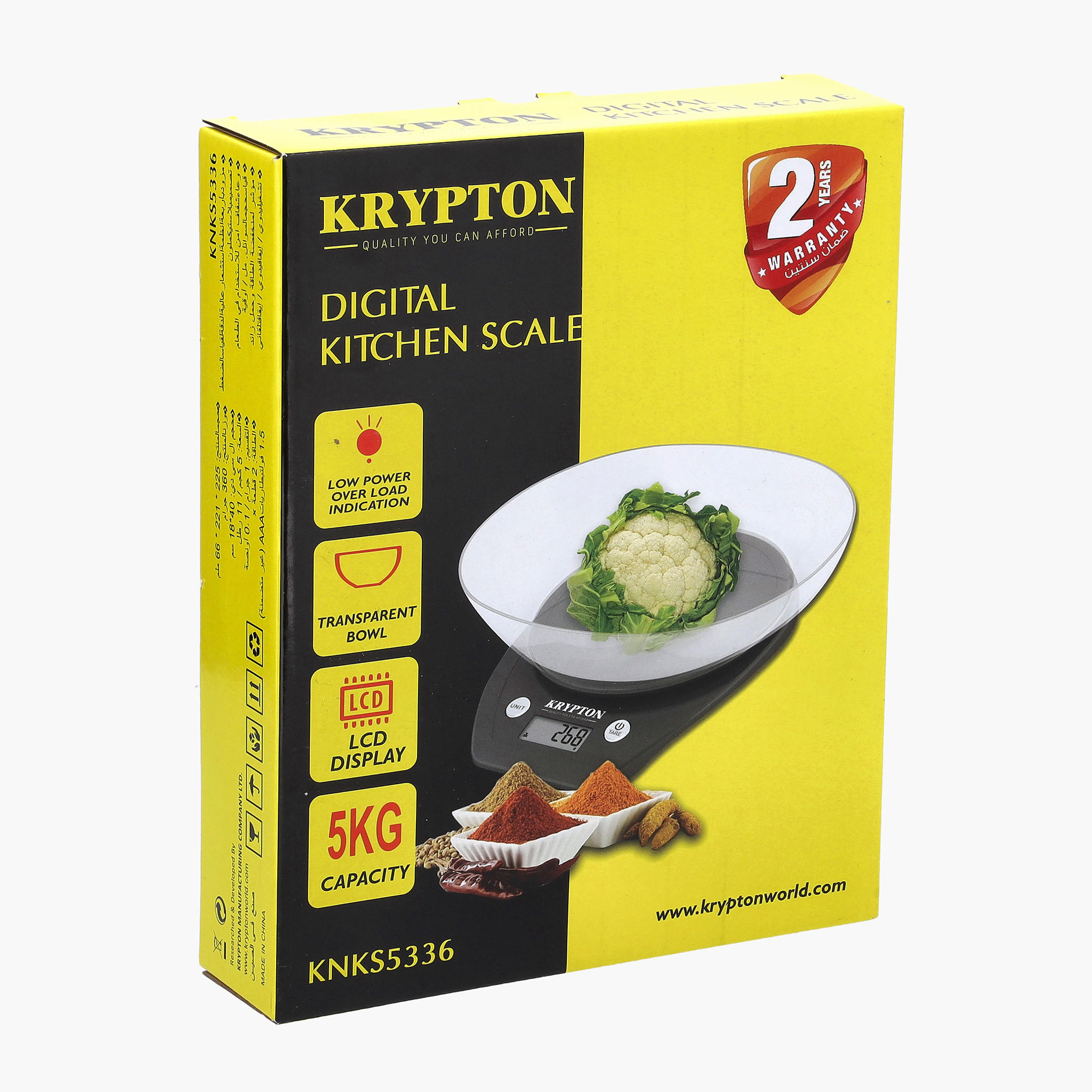 Krypton Digital Kitchen Scale with Transparent Bowl-household-appliances-kitchenappliances-otherkitchenappliances-image-6