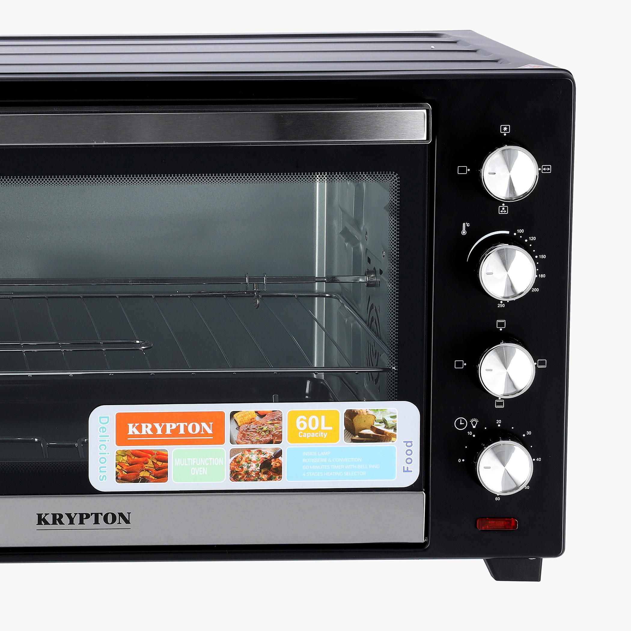 Krypton Electric Oven with Rotisserie and Convection - 60 L-household-appliances-kitchenappliances-microwavesandovens-image-4