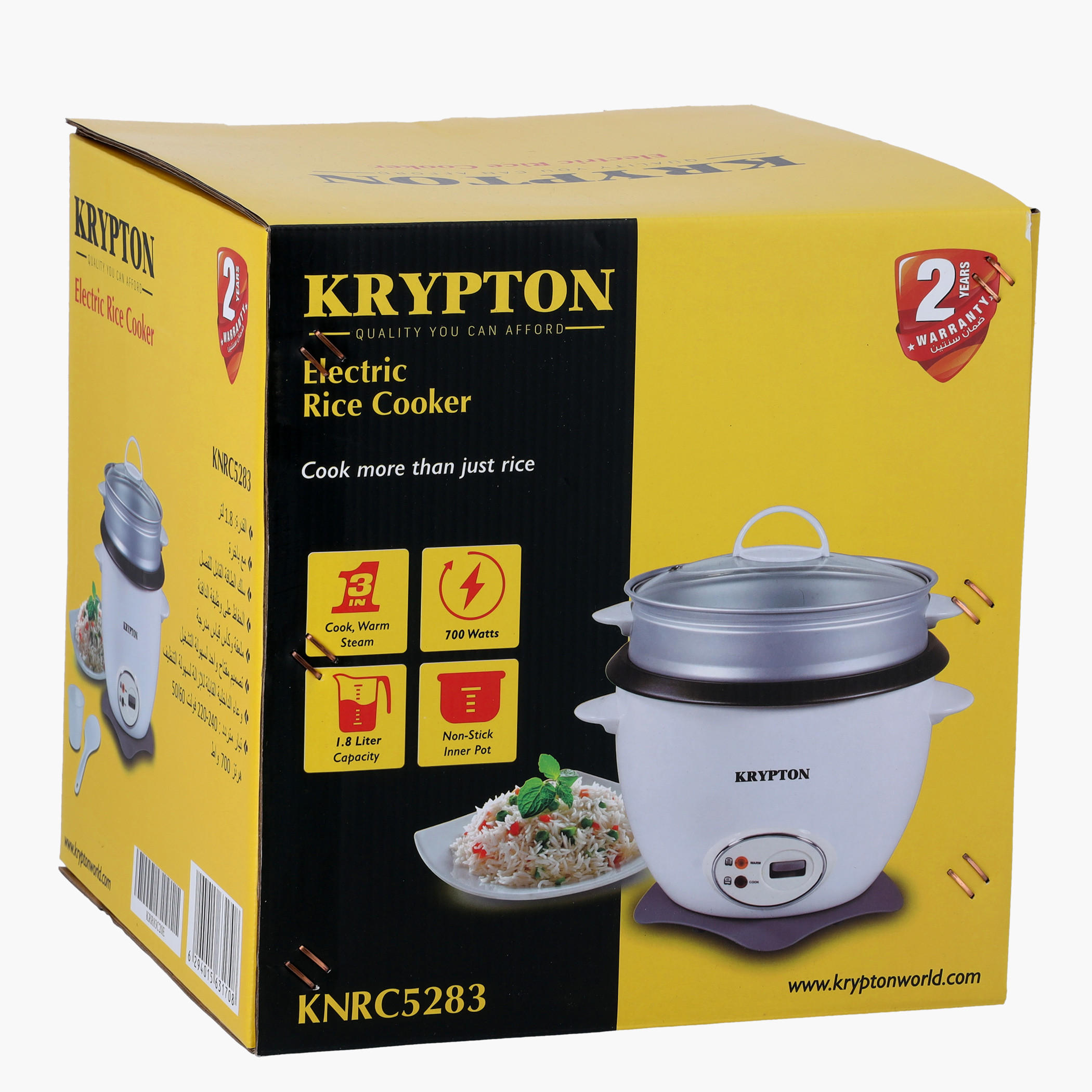 Krypton Electric Rice Cooker - 1.8 L-household-appliances-kitchenappliances-electriccookers-image-6