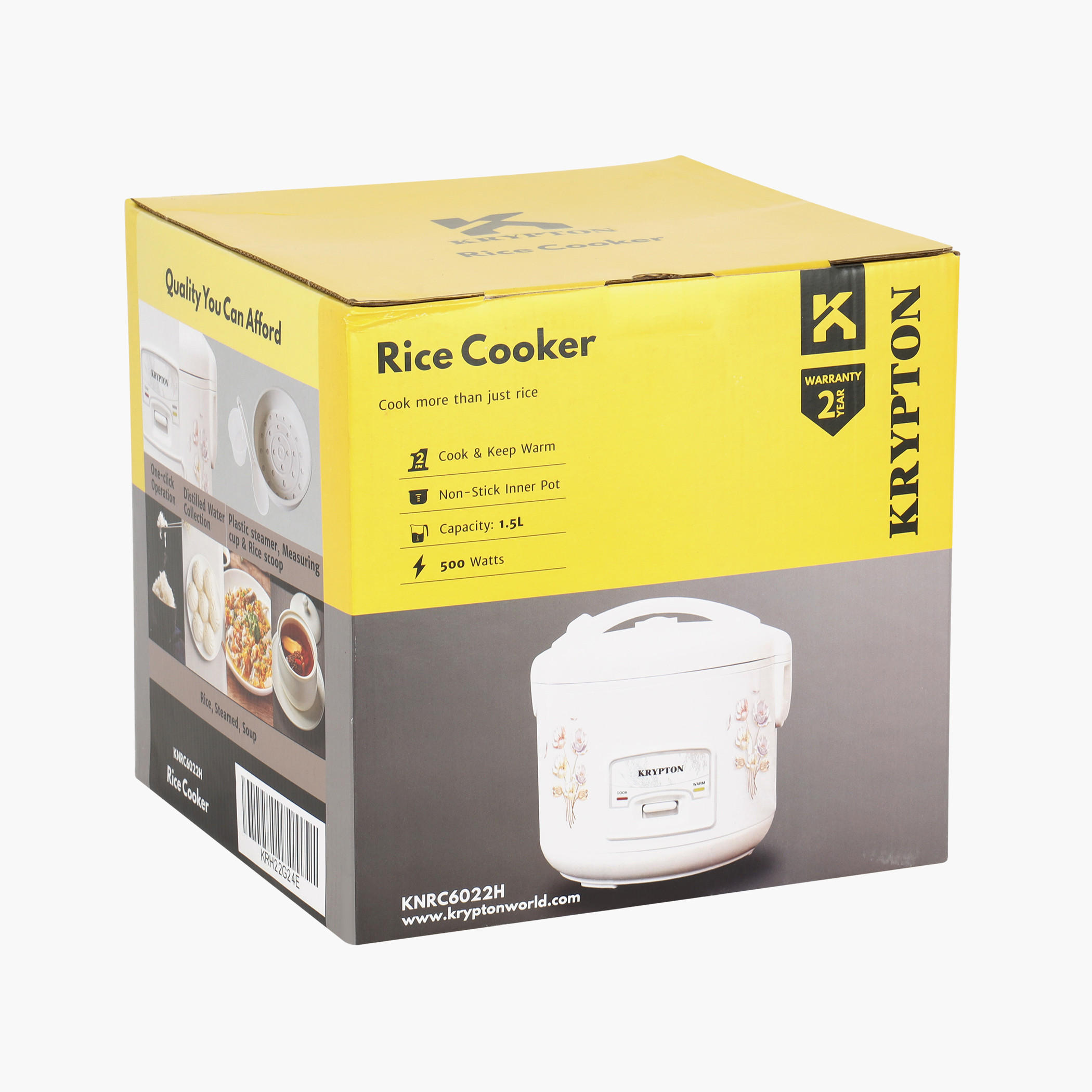وعاء طهي الأرز غير القابل للالتصاق من كريبتون - 1.5 لتر-household-appliances-kitchenappliances-electriccookers-image-6
