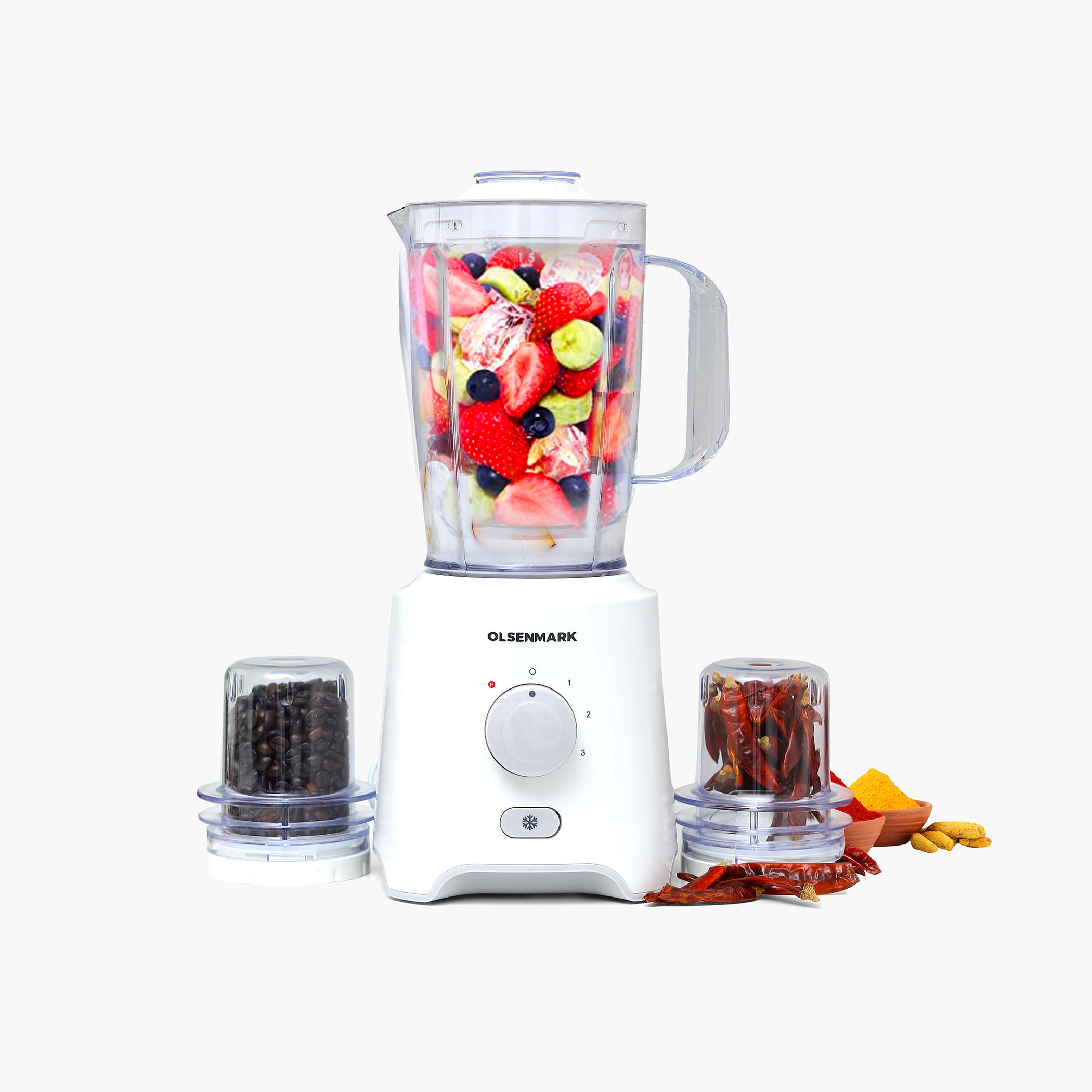 خلاط 3 في 1 مع ملحقات طحن من أولسنمارك - 1.6 لتر-household-appliances-kitchenappliances-blendersmixersandgrinders-image-1