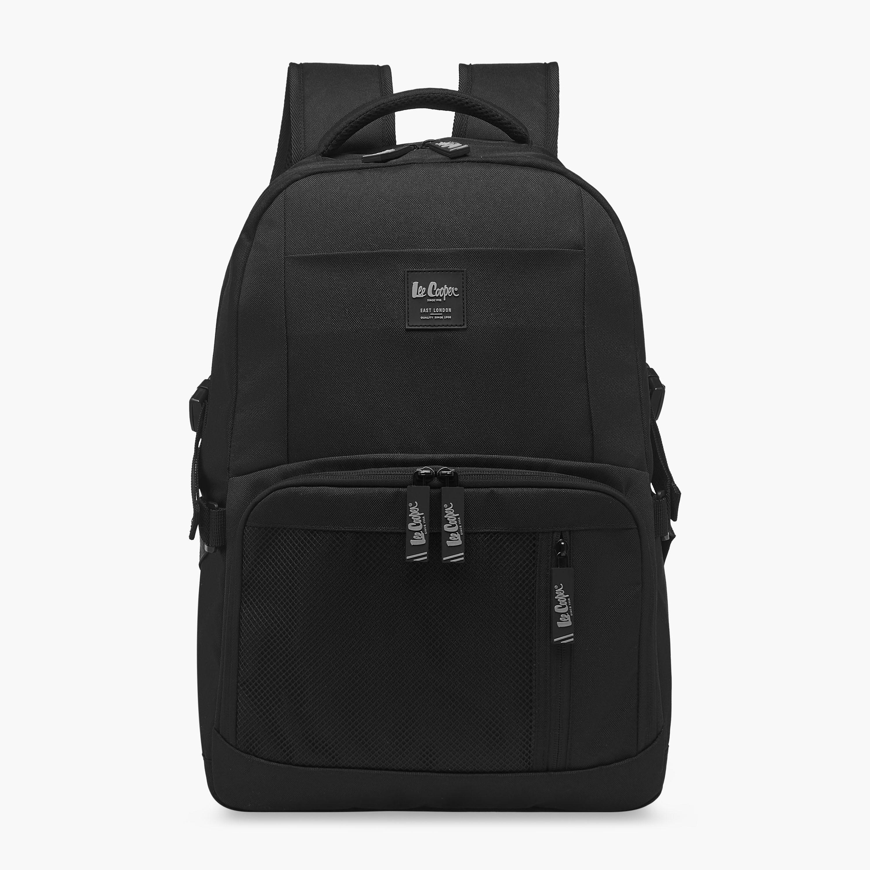 Lee Cooper Panelled School Backpack with Zip Closure and Adjustable Strap - 32x14x46 cm-school-bagsandbackpacks-backpacks-image-1