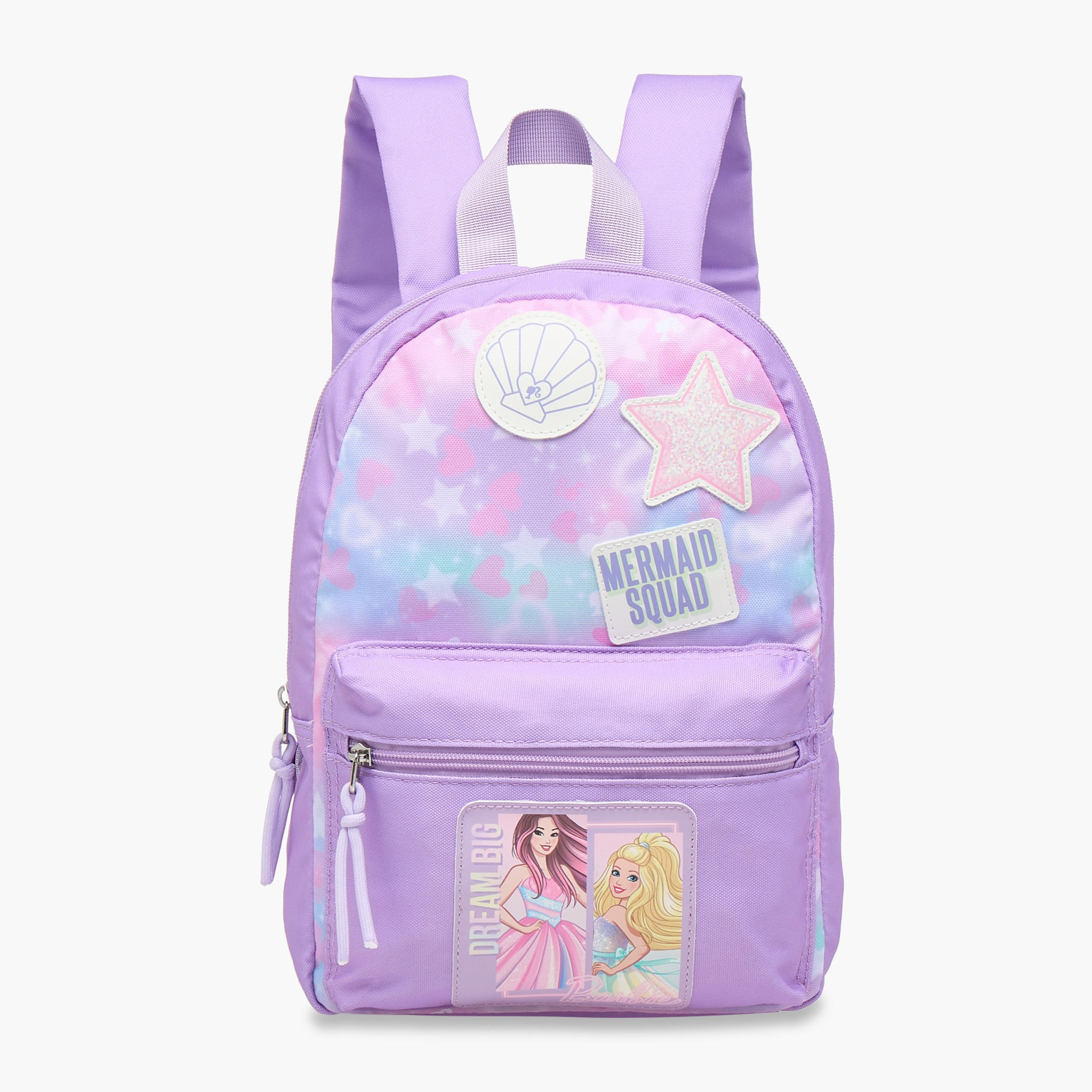شنطة ظهر للمدرسة بأحزمة كتف قابلة للتعديل وطبعات من باربي - 33x25x10 سم-school-bagsandbackpacks-backpacks-image-1