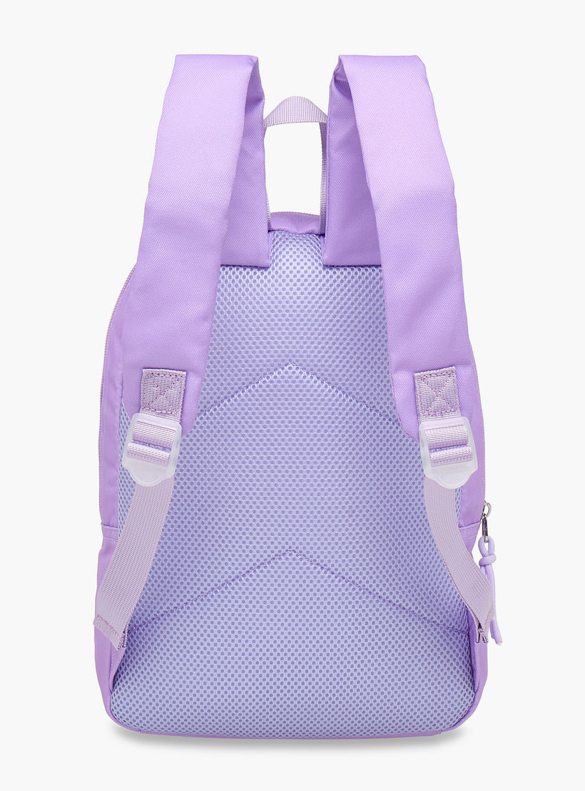 شنطة ظهر للمدرسة بأحزمة كتف قابلة للتعديل وطبعات من باربي - 33x25x10 سم-school-bagsandbackpacks-backpacks-image-5