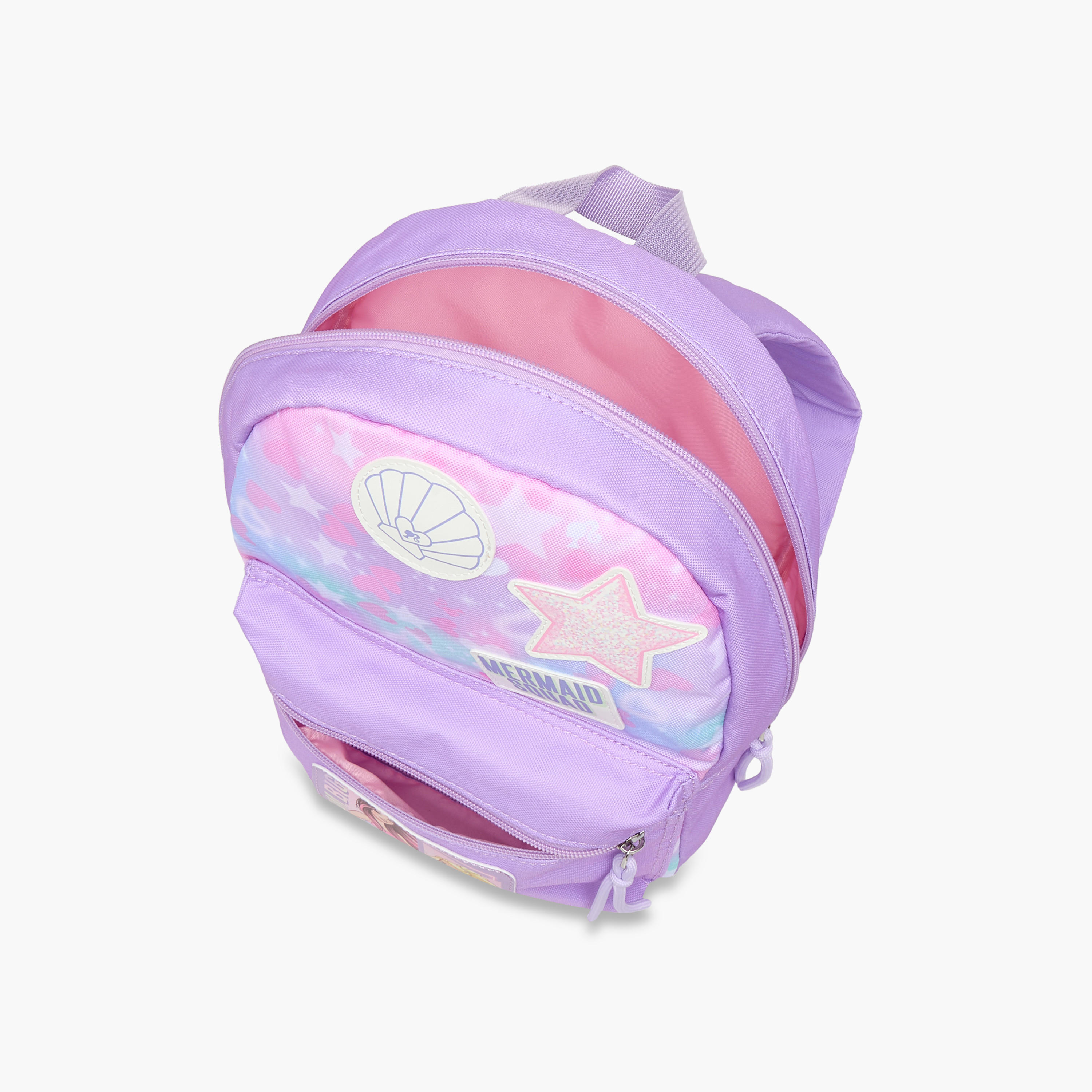 شنطة ظهر للمدرسة بأحزمة كتف قابلة للتعديل وطبعات من باربي - 33x25x10 سم-school-bagsandbackpacks-backpacks-image-7