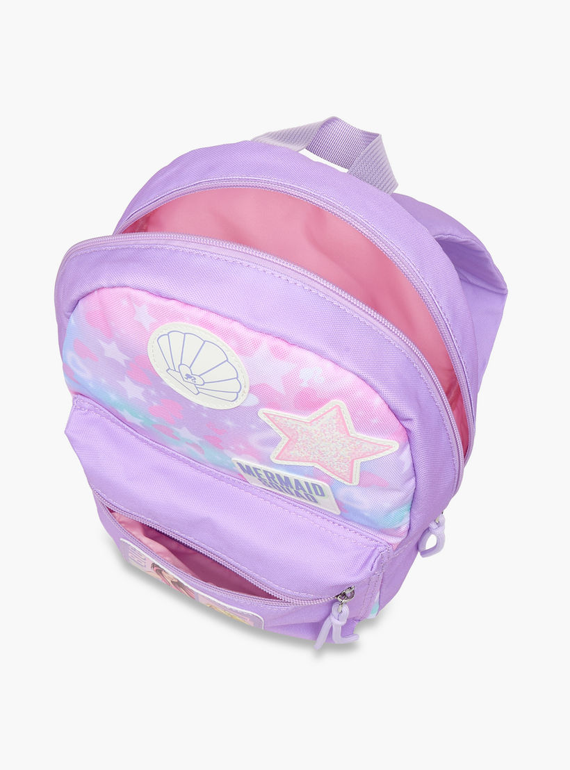 شنطة ظهر للمدرسة بأحزمة كتف قابلة للتعديل وطبعات من باربي - 33x25x10 سم-school-bagsandbackpacks-backpacks-image-7
