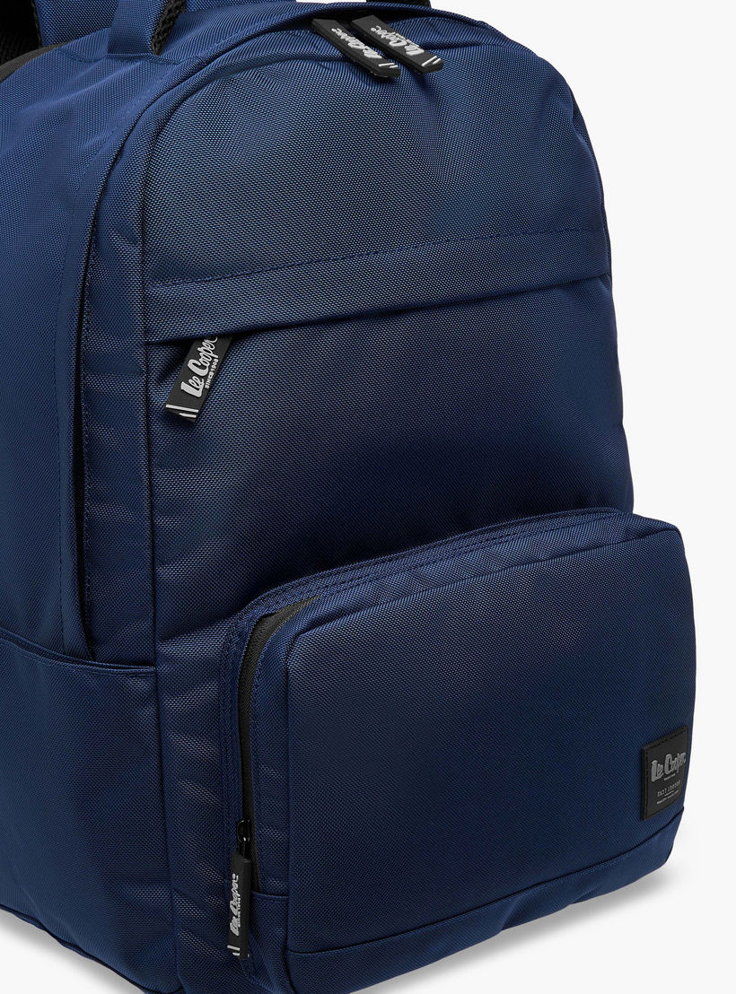 شنطة ظهر بارزة الملمس مع حمالات قابلة للتعديل وسحاب إغلاق من لي كوبر - 34x47x21 سم-school-bagsandbackpacks-backpacks-image-5