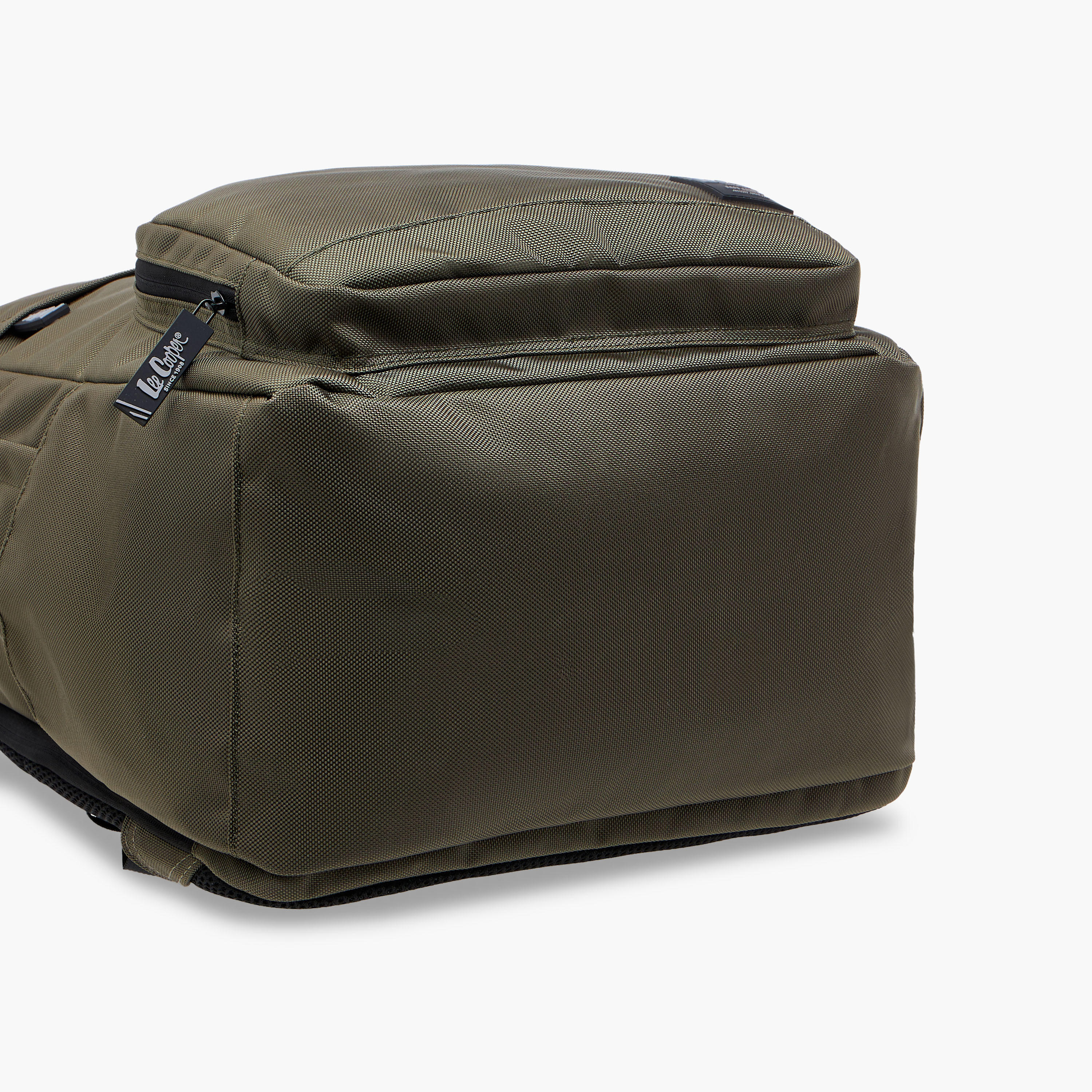 Lee Cooper Textured Backpack with Adjustable Straps and Zip Closure - 34x47x21 cm-school-bagsandbackpacks-backpacks-image-6