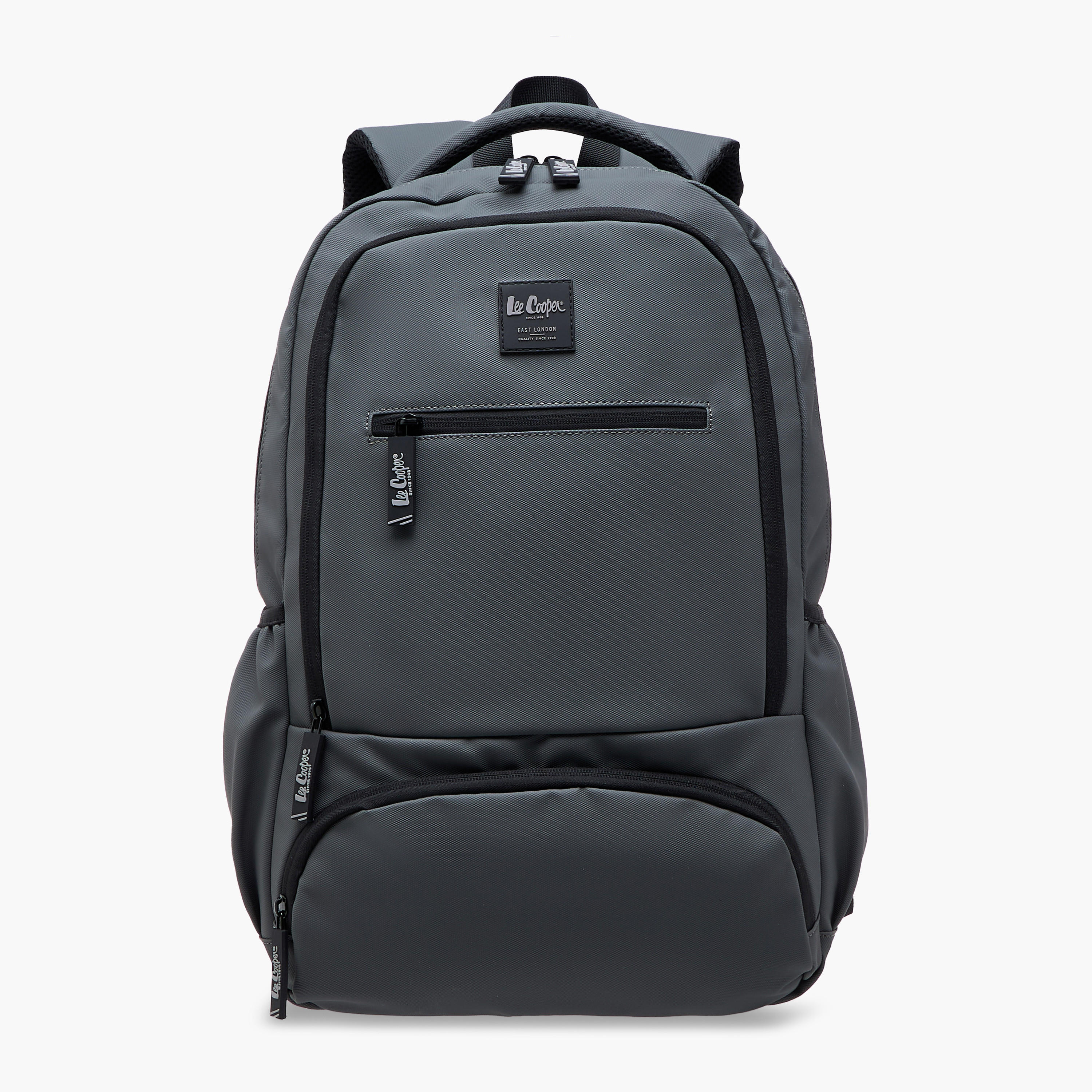 Lee Cooper Solid Backpack with Adjustable Straps and Zip Closure - 33x48x14 cm-school-bagsandbackpacks-backpacks-image-1