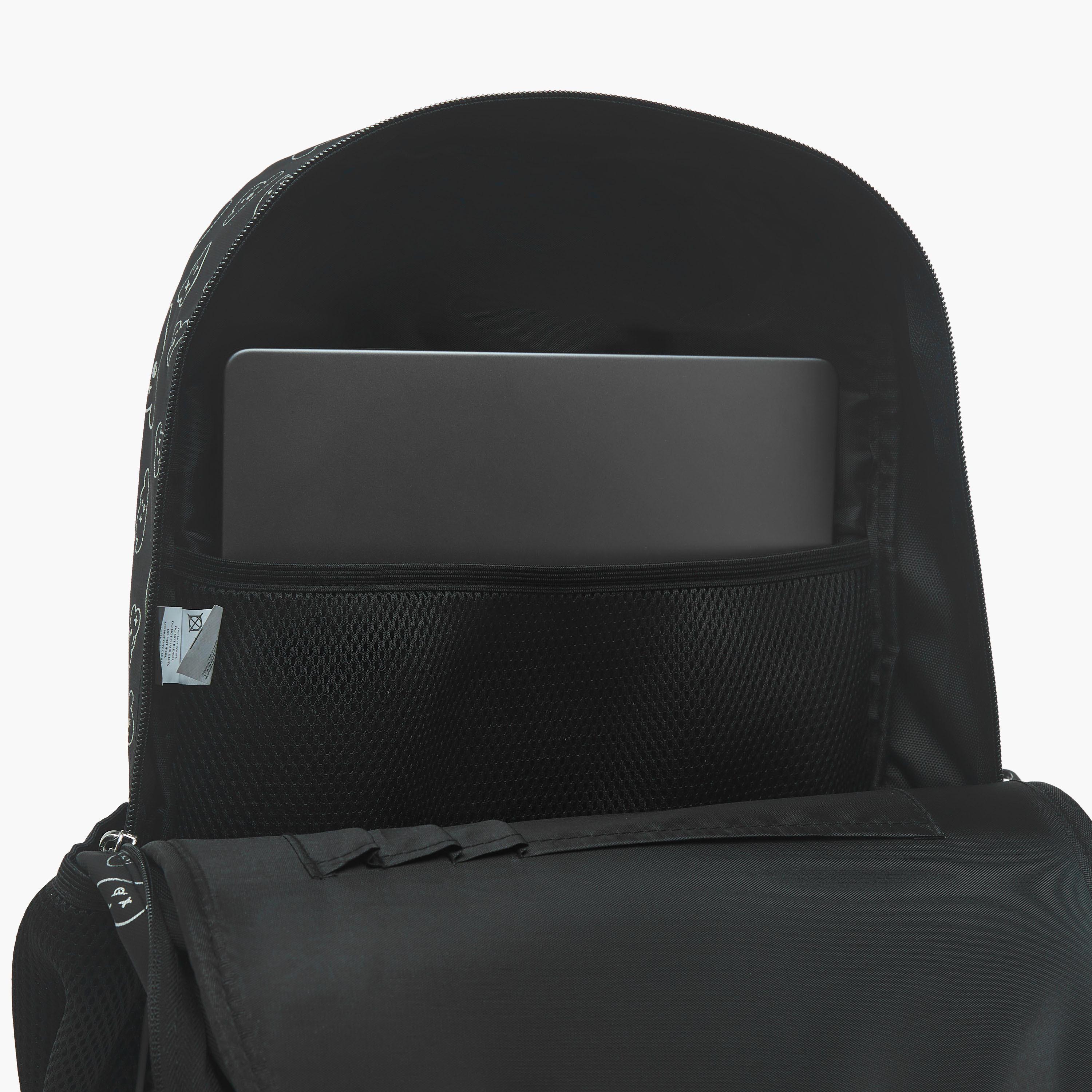 Light & Nine Textured Backpack with Adjustable Shoulder Straps and Zip Closure - 32x15x41 cms-school-bagsandbackpacks-backpacks-image-11