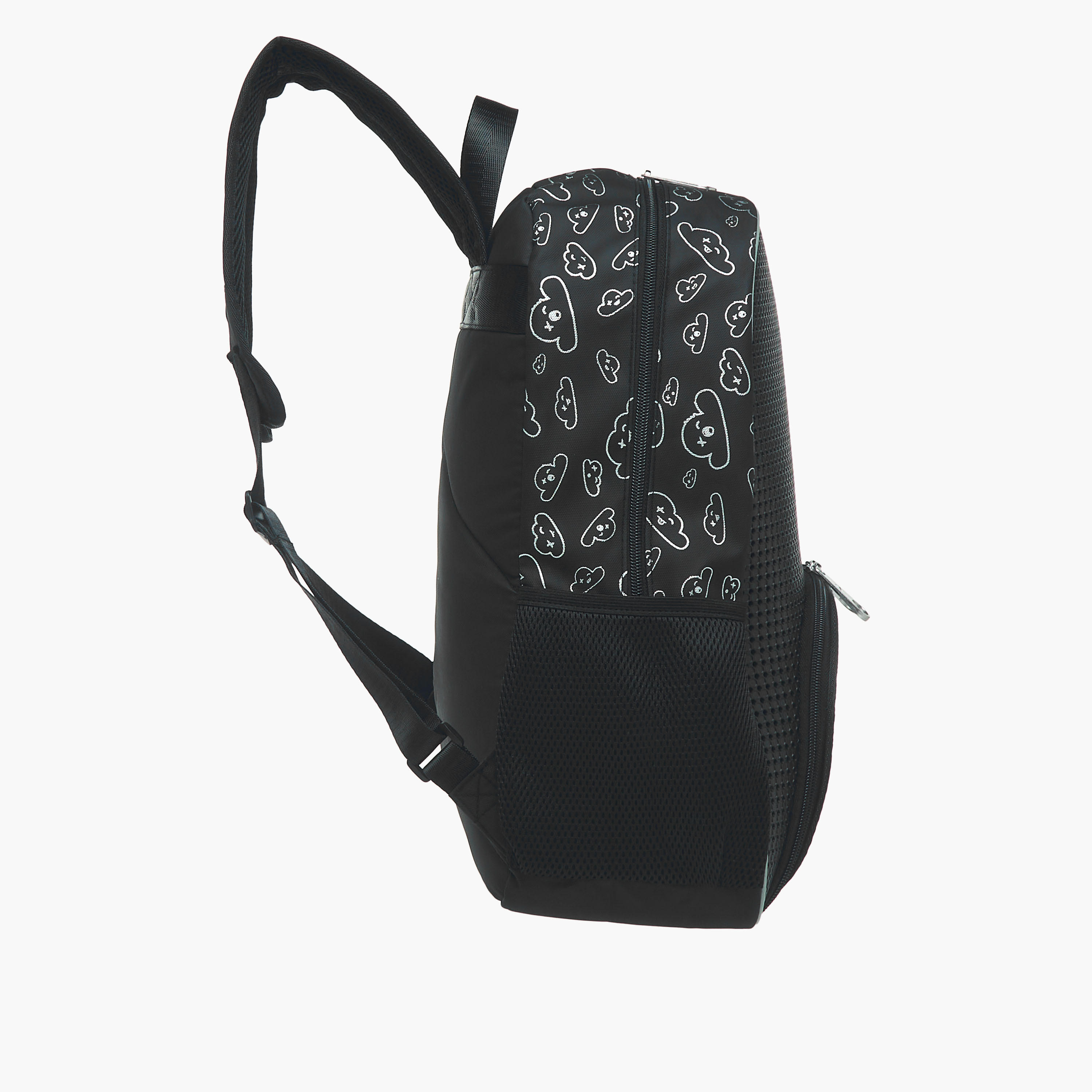 Light & Nine Textured Backpack with Adjustable Shoulder Straps and Zip Closure - 32x15x41 cms-school-bagsandbackpacks-backpacks-image-5