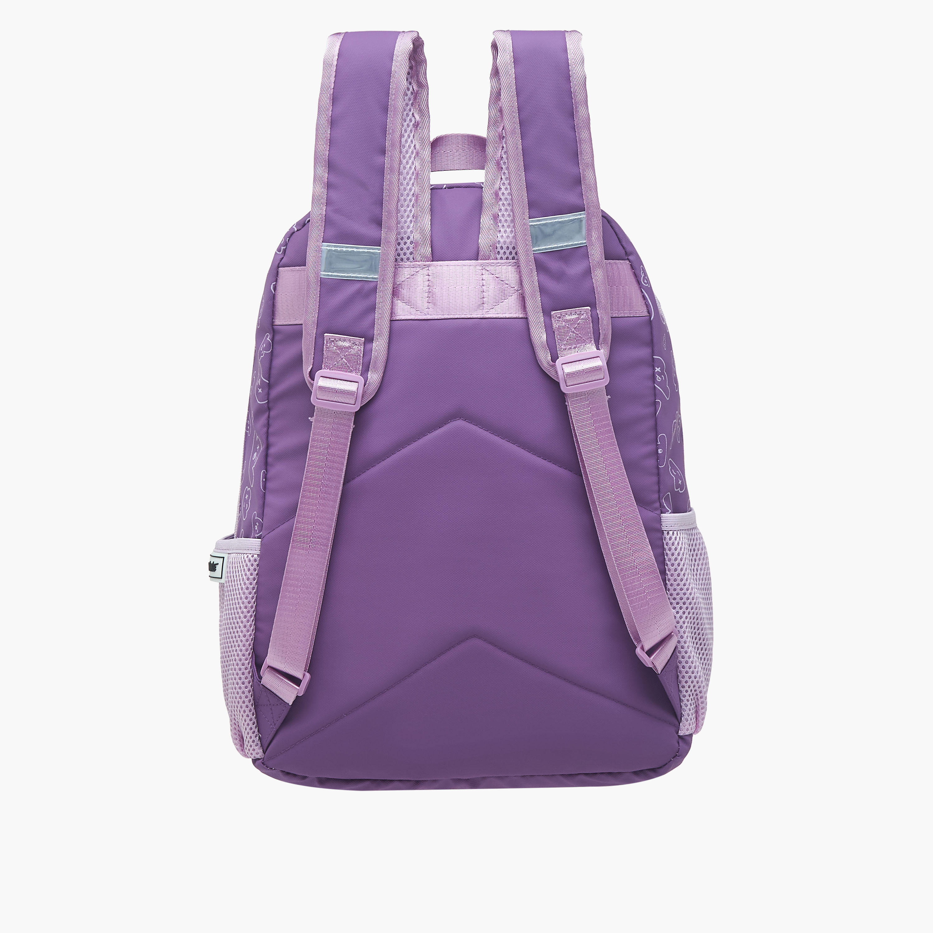 Light & Nine Textured Backpack with Adjustable Shoulder Straps and Zip Closure - 32x15x41 cms-school-bagsandbackpacks-backpacks-image-4