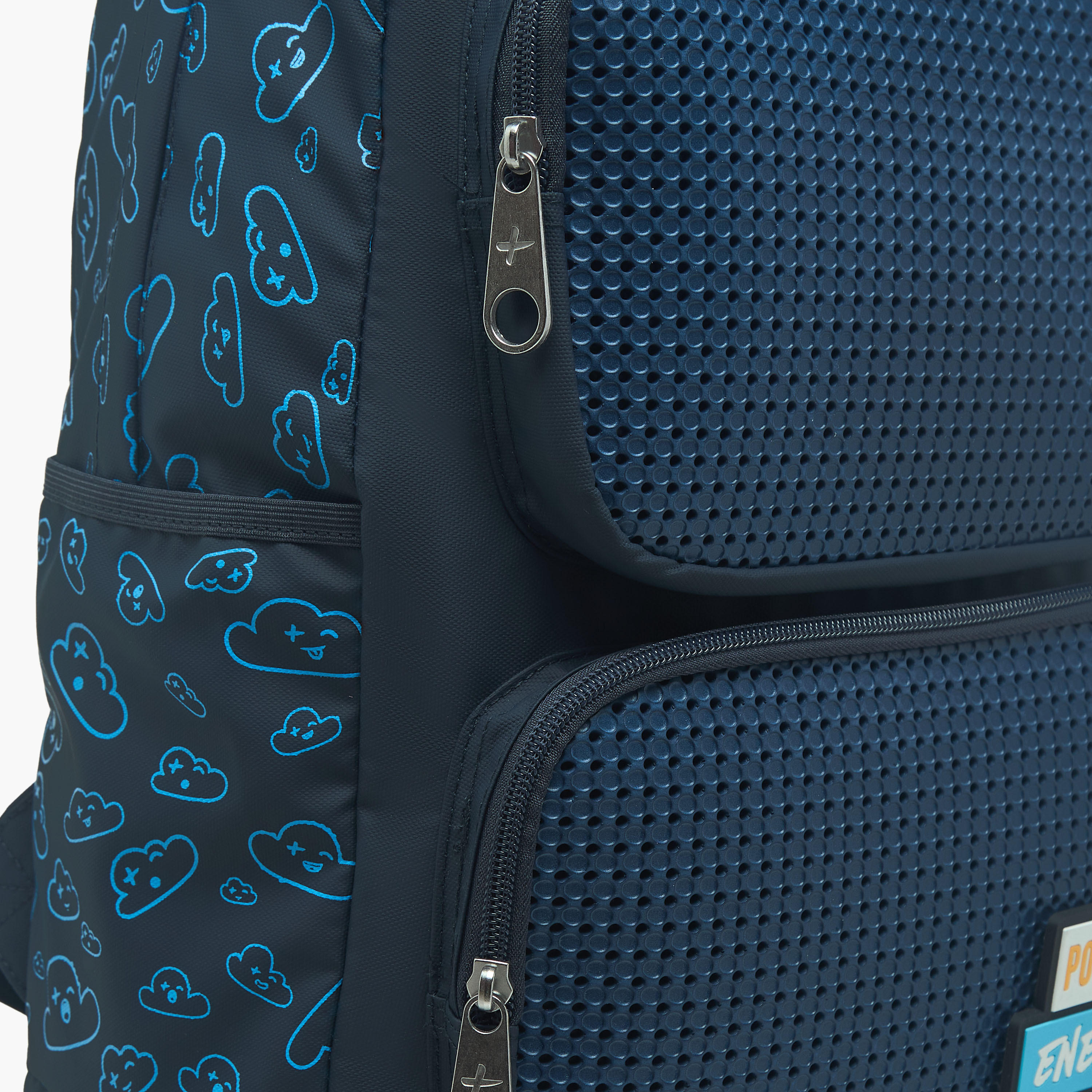 Light & Nine Textured Backpack with Adjustable Shoulder Straps and Zip Closure - 44x31x14 cms-school-bagsandbackpacks-backpacks-image-7