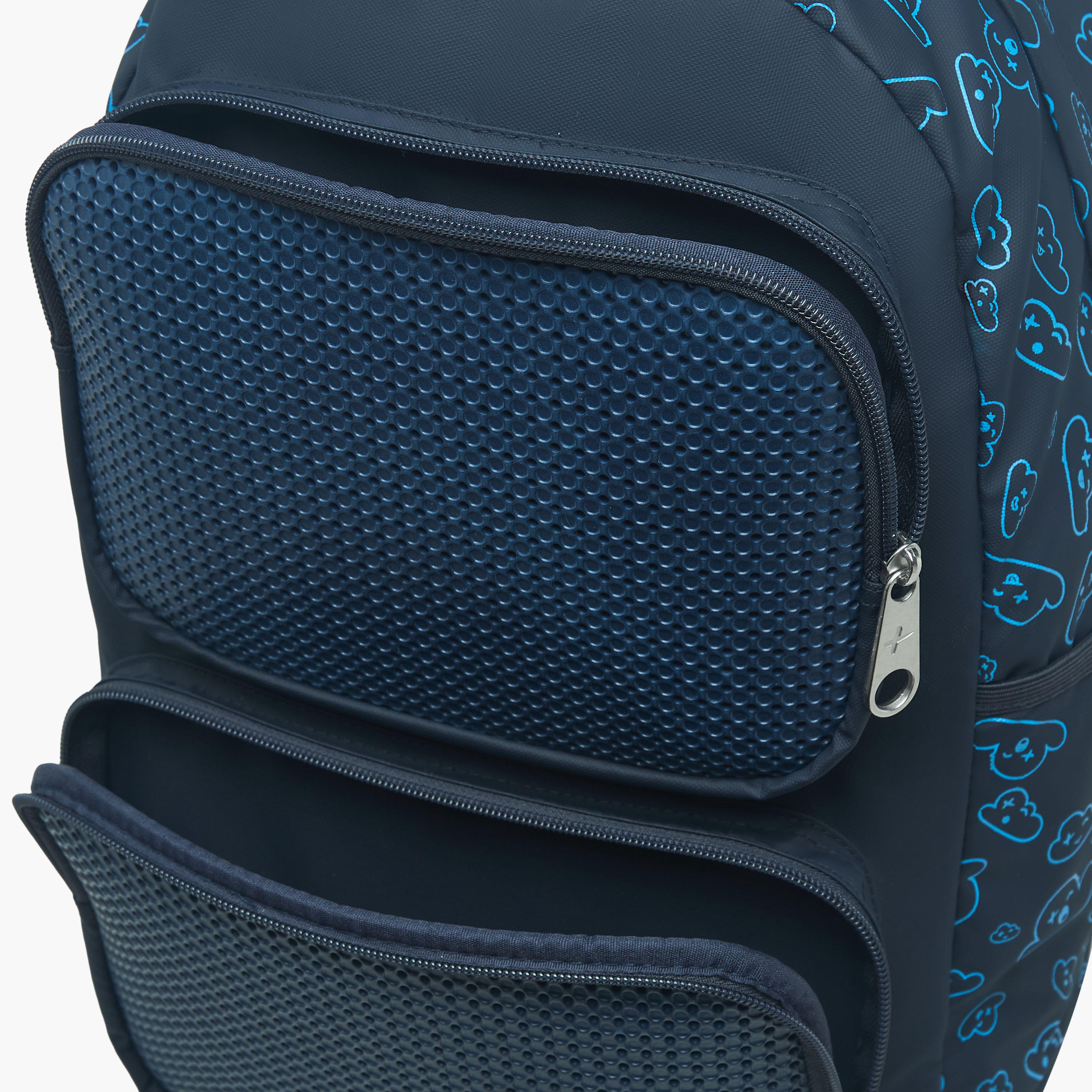 Light & Nine Textured Backpack with Adjustable Shoulder Straps and Zip Closure - 44x31x14 cms-school-bagsandbackpacks-backpacks-image-9