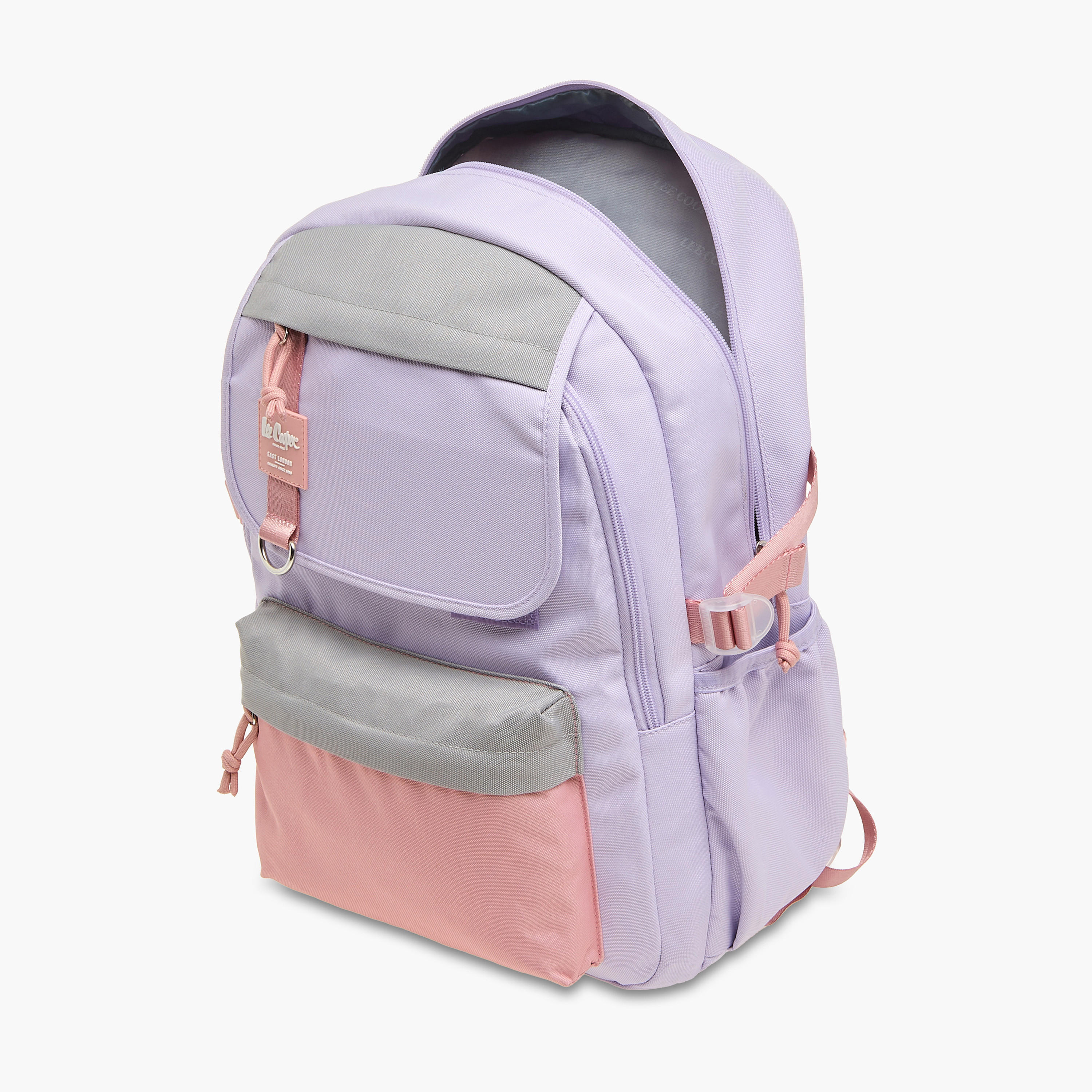 Lee Cooper Colourblock Backpack with Lunch Bag and Pencil Pouch set-school-bagsandbackpacks-sets-image-10