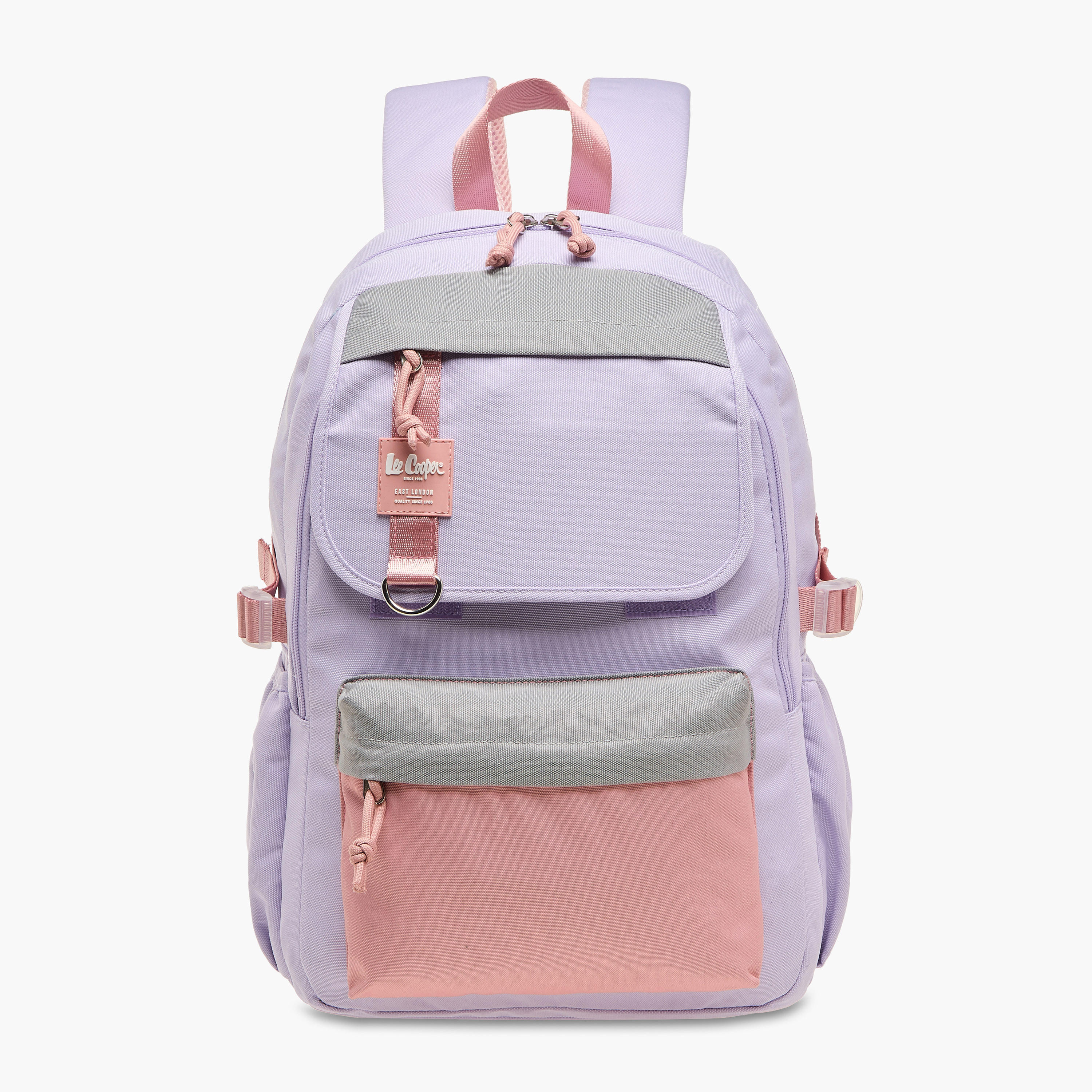 Lee Cooper Colourblock Backpack with Lunch Bag and Pencil Pouch set-school-bagsandbackpacks-sets-image-2