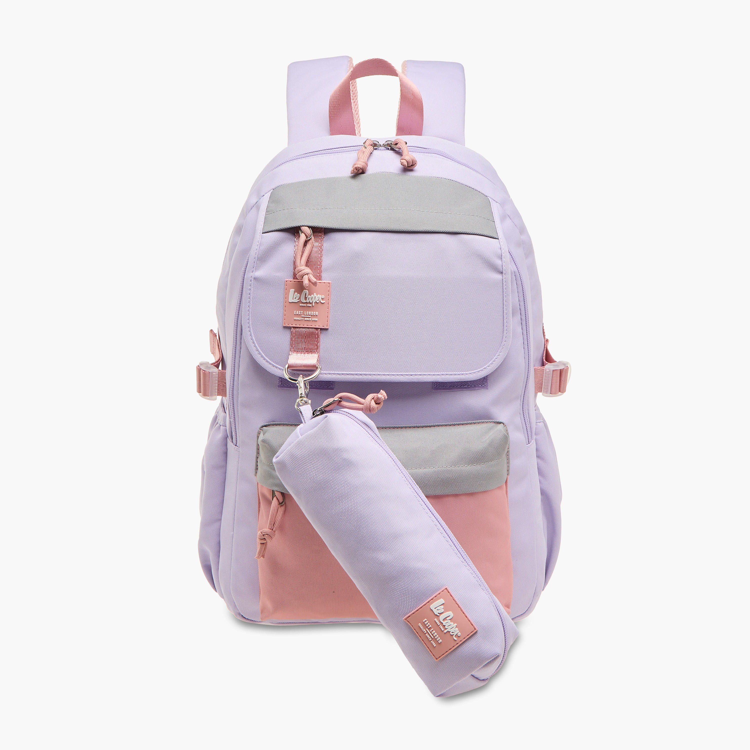 Lee Cooper Colourblock Backpack with Lunch Bag and Pencil Pouch set-school-bagsandbackpacks-sets-image-7